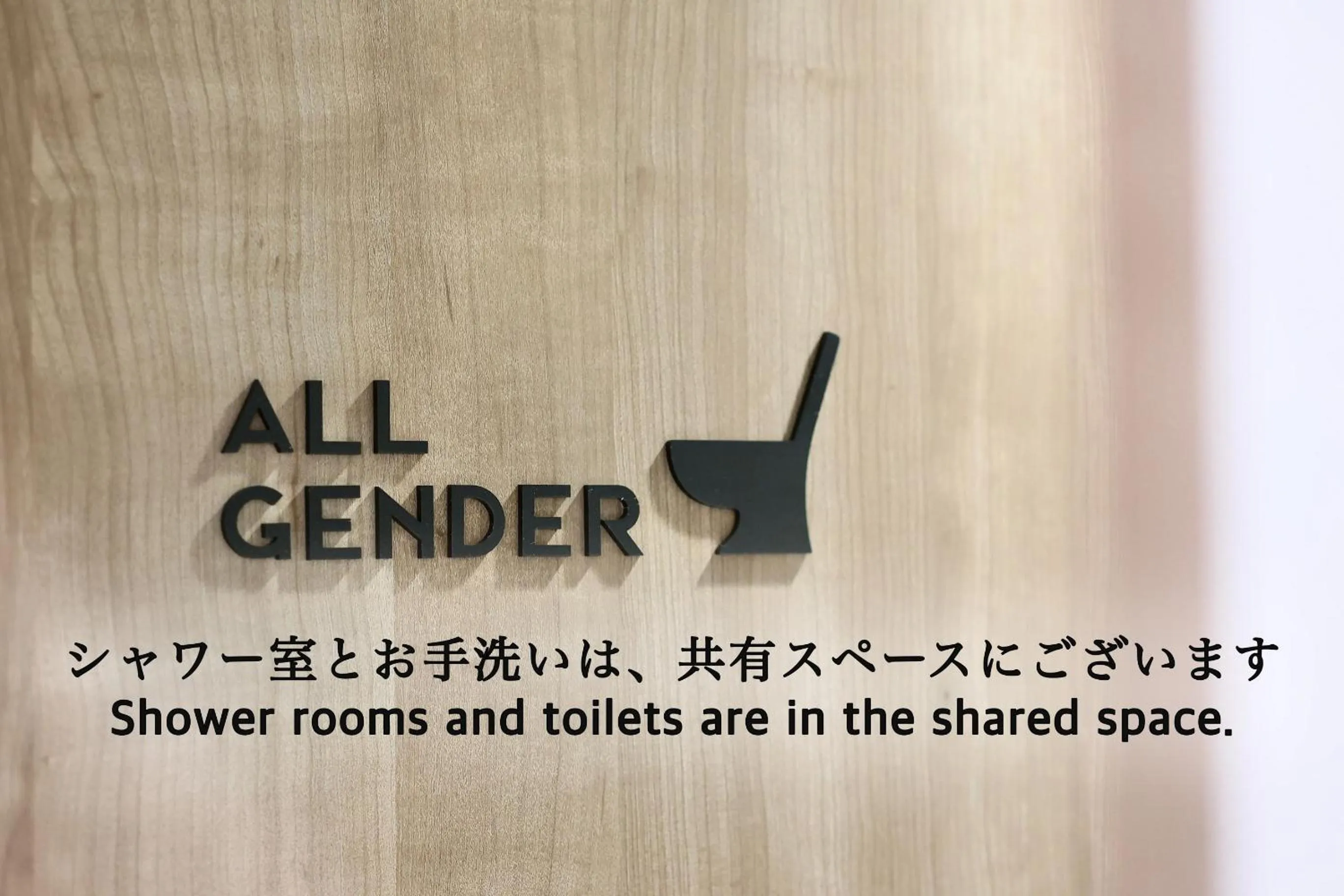 Toilet in OHWA hostel minowa station