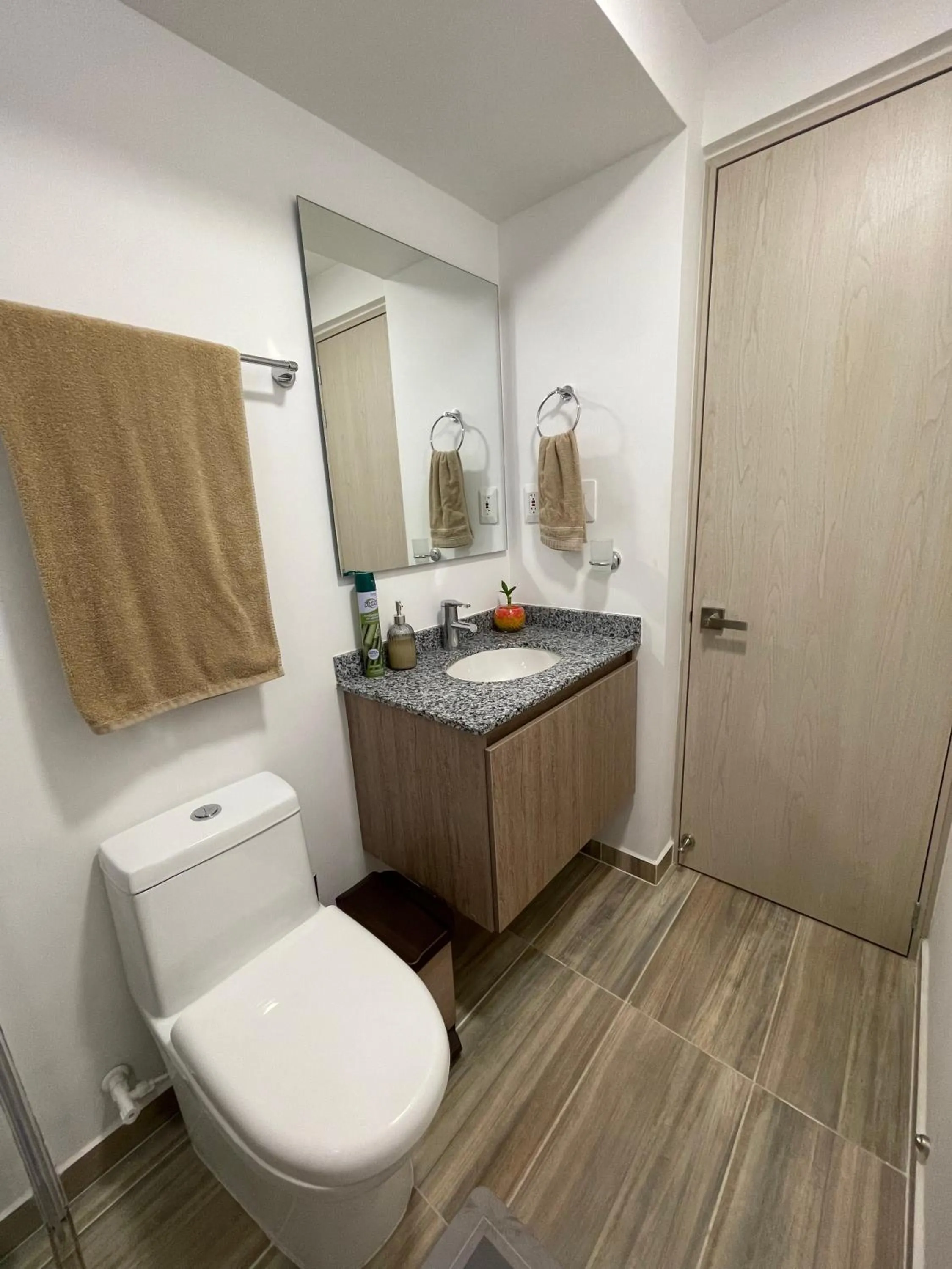 Toilet in Acogedor apartamento cerca de clínica en F/blanca