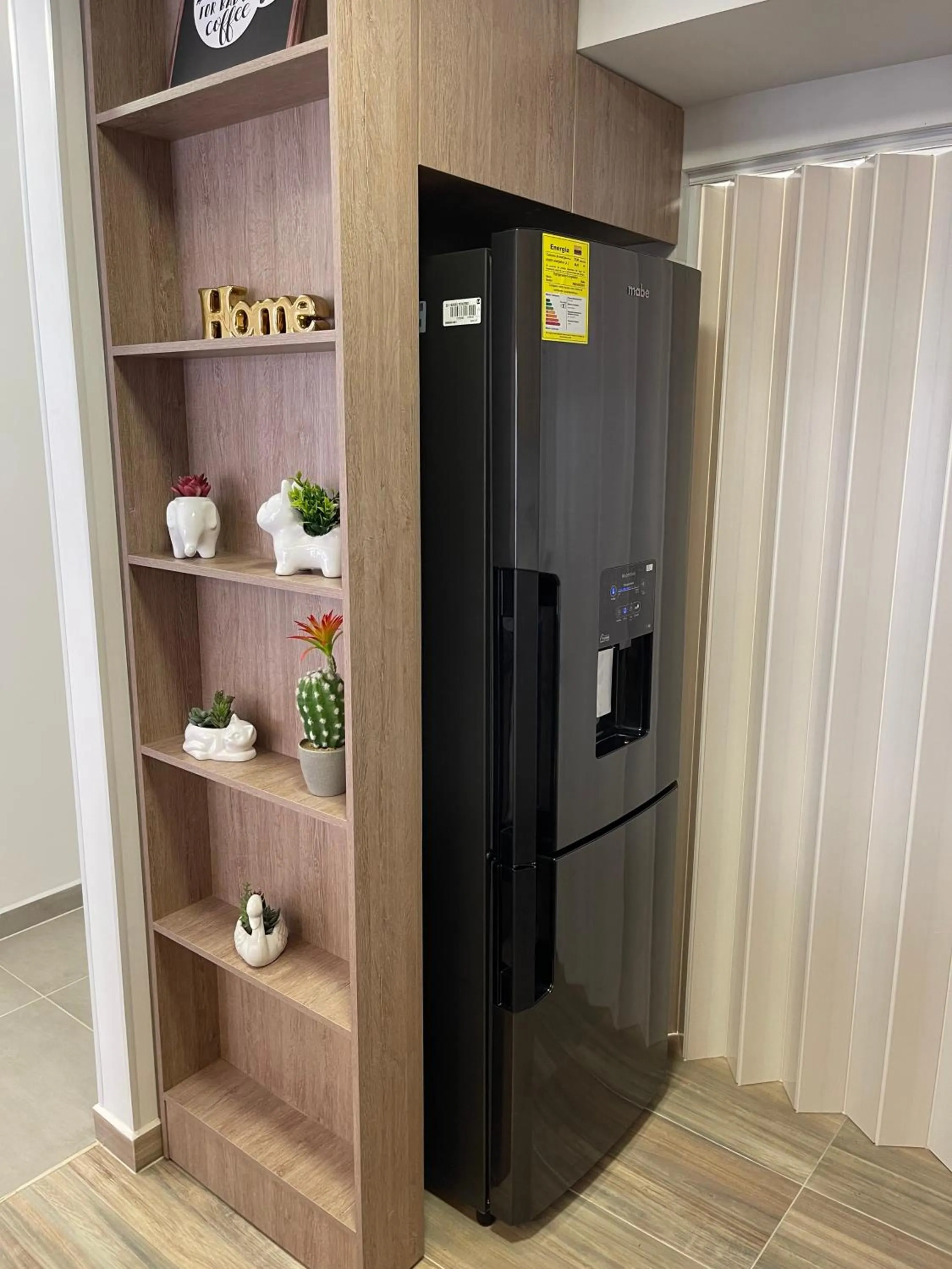 Kitchen or kitchenette in Acogedor apartamento cerca de clínica en F/blanca