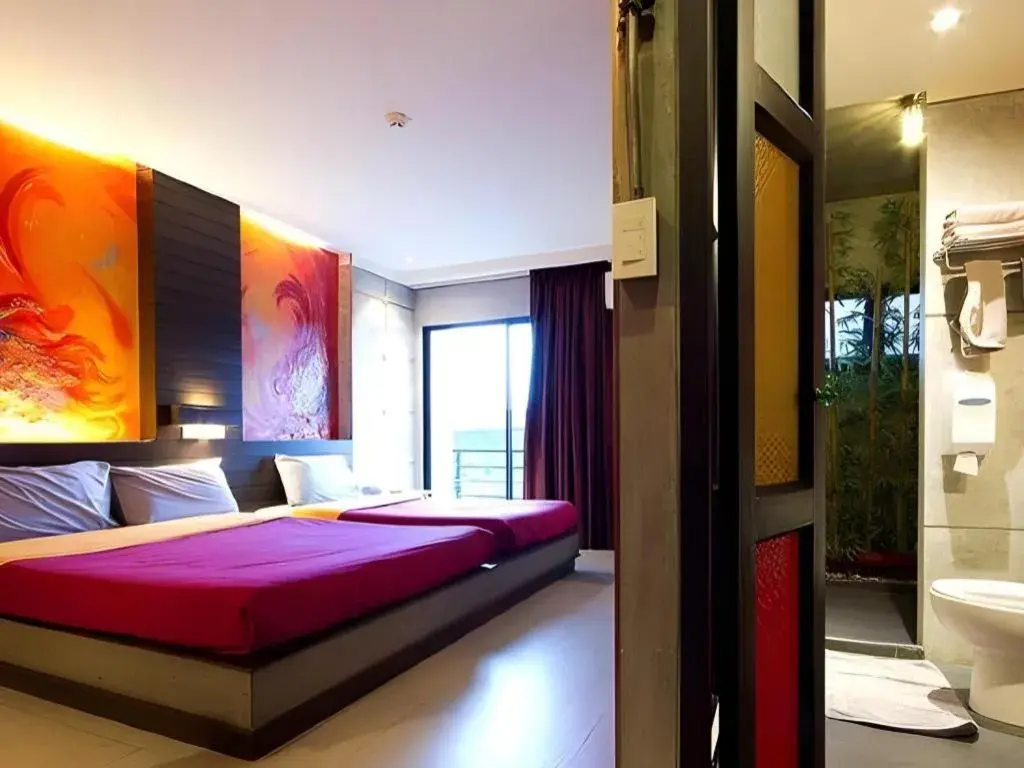 Bed in Pak Ping Ing Tang Boutique Hotel Bed in Pak Ping Ing Tang Boutique Hotel