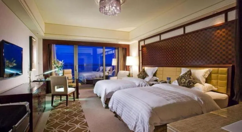 Bed in Shangyu International Hotel