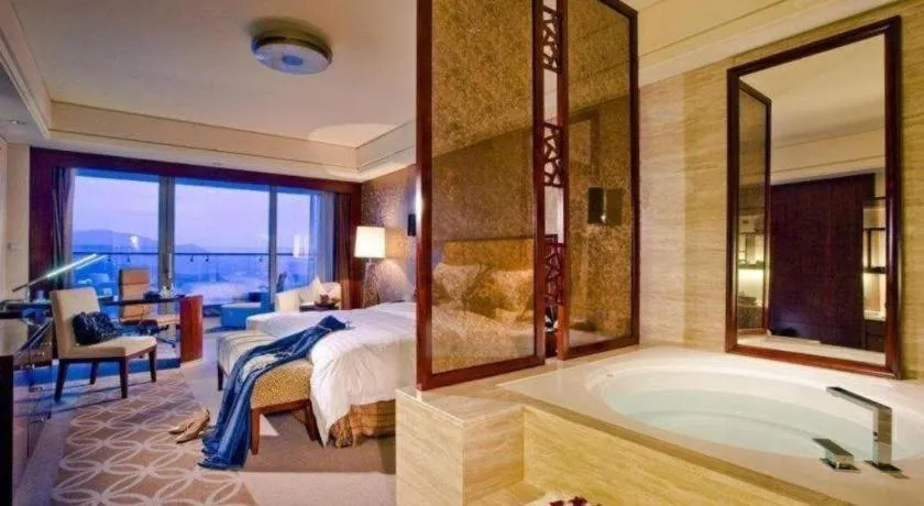 Bed in Shangyu International Hotel
