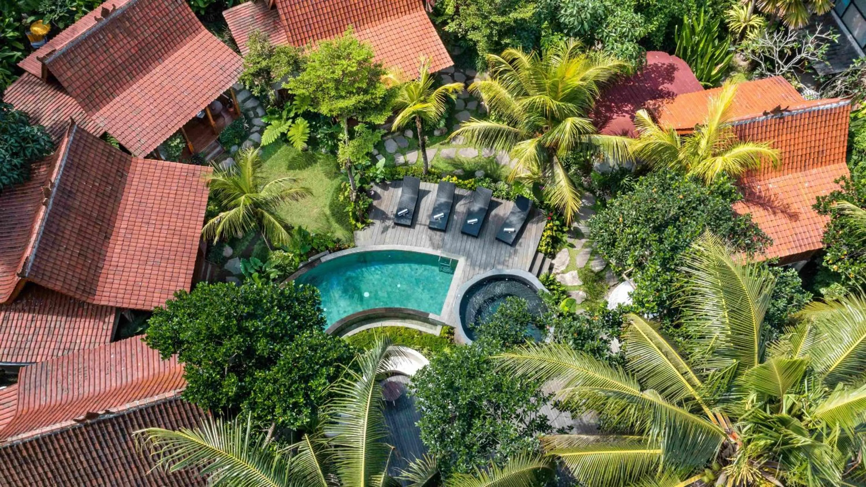 Swimming pool in Berlima Wooden Lodge by GenuineHost
