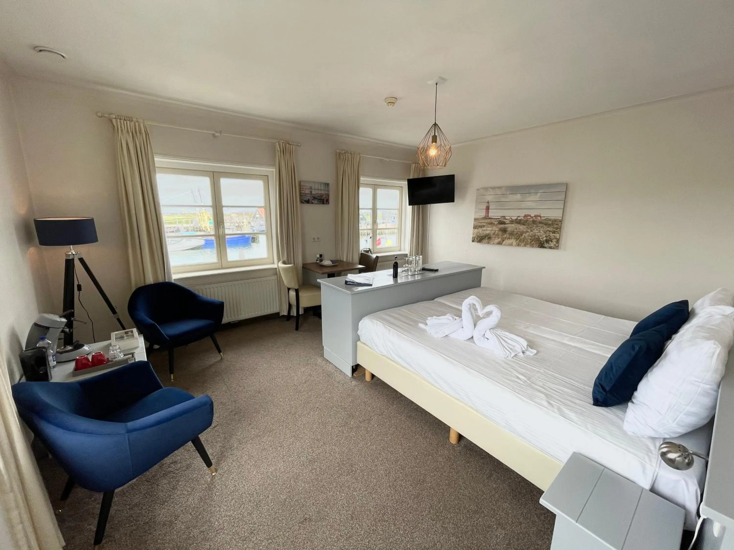 Bed in Havenhotel At Sea Texel