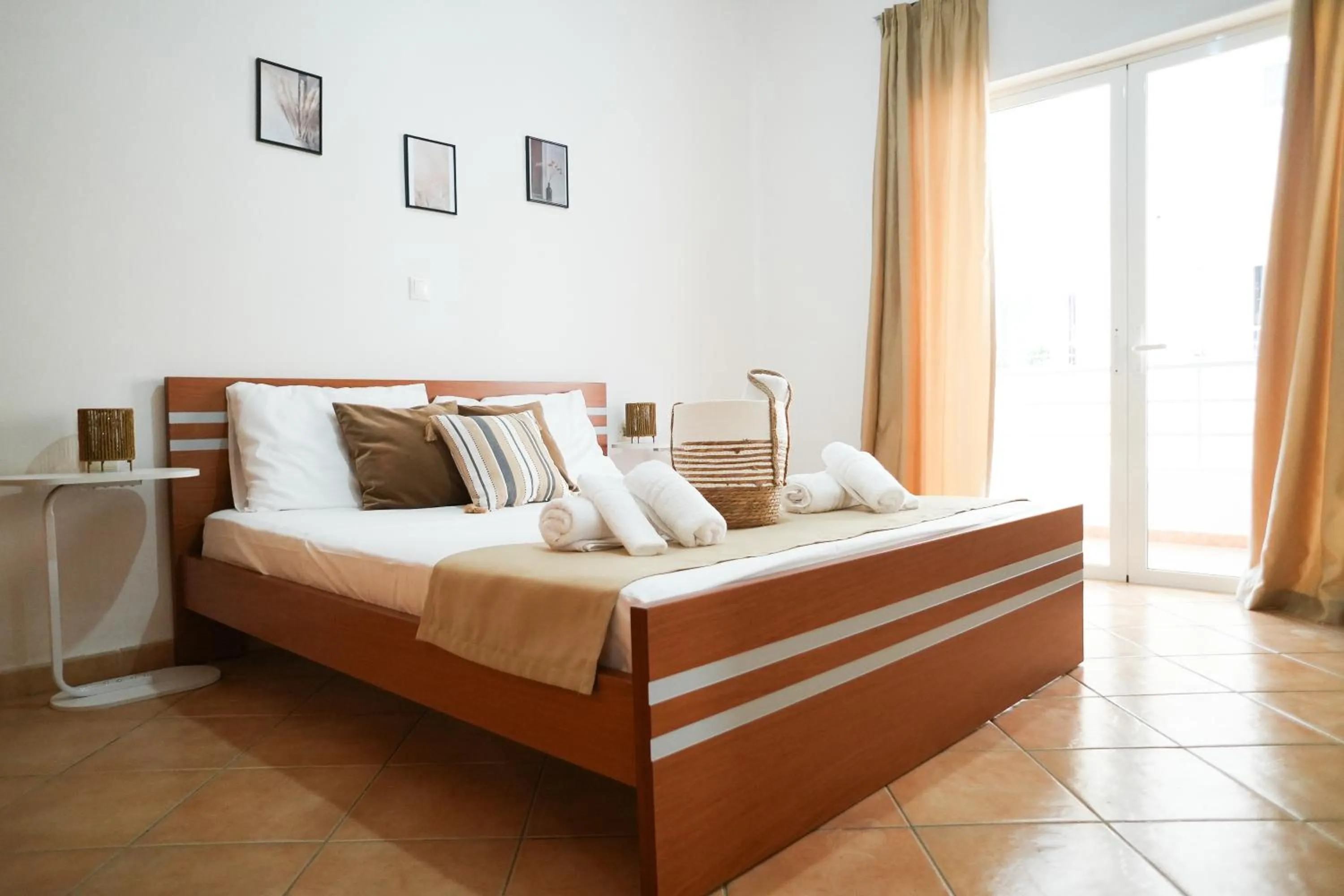 Bed in Saranda Waterside Apartments
