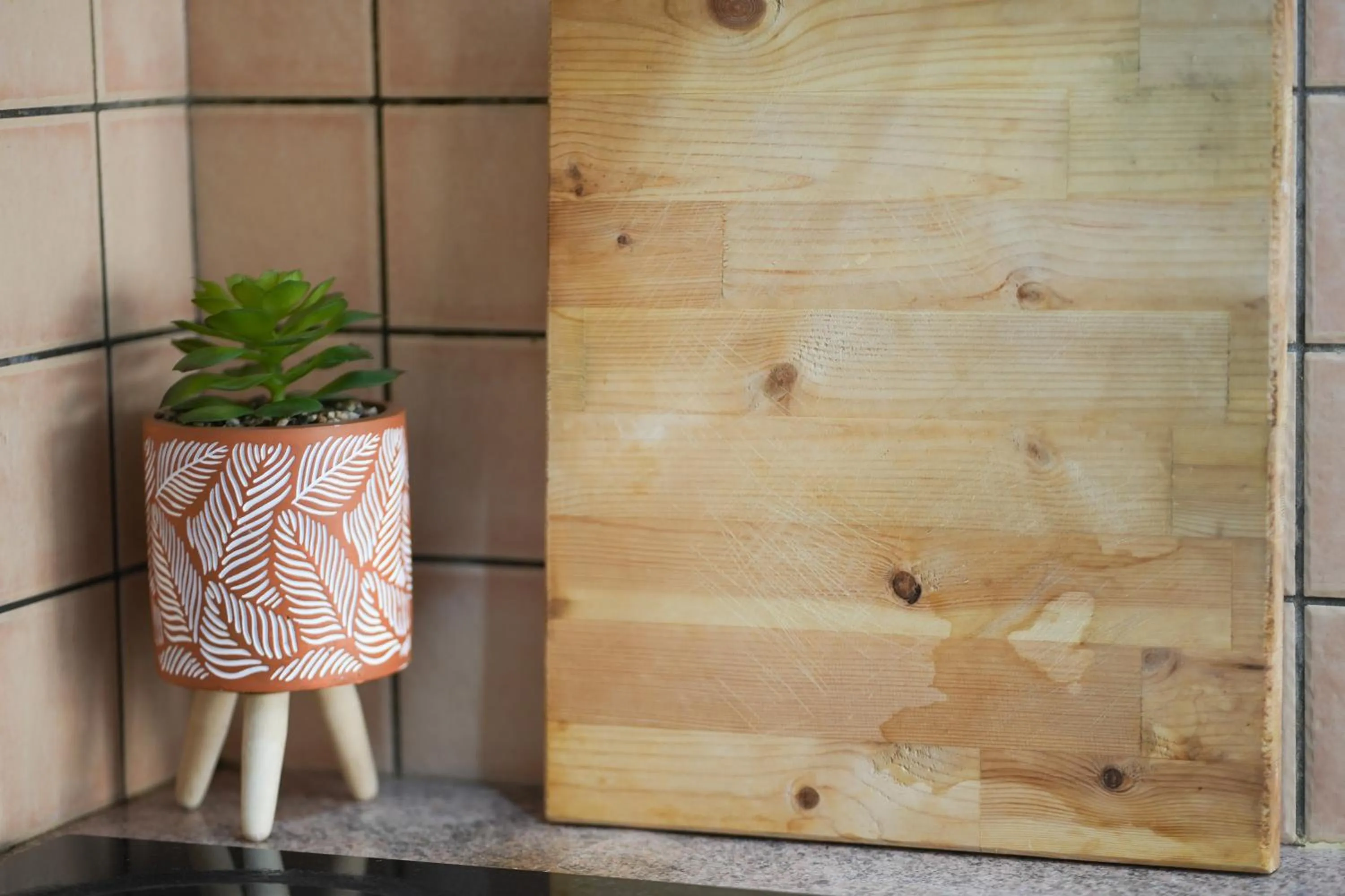 Decorative detail in Saranda Waterside Apartments