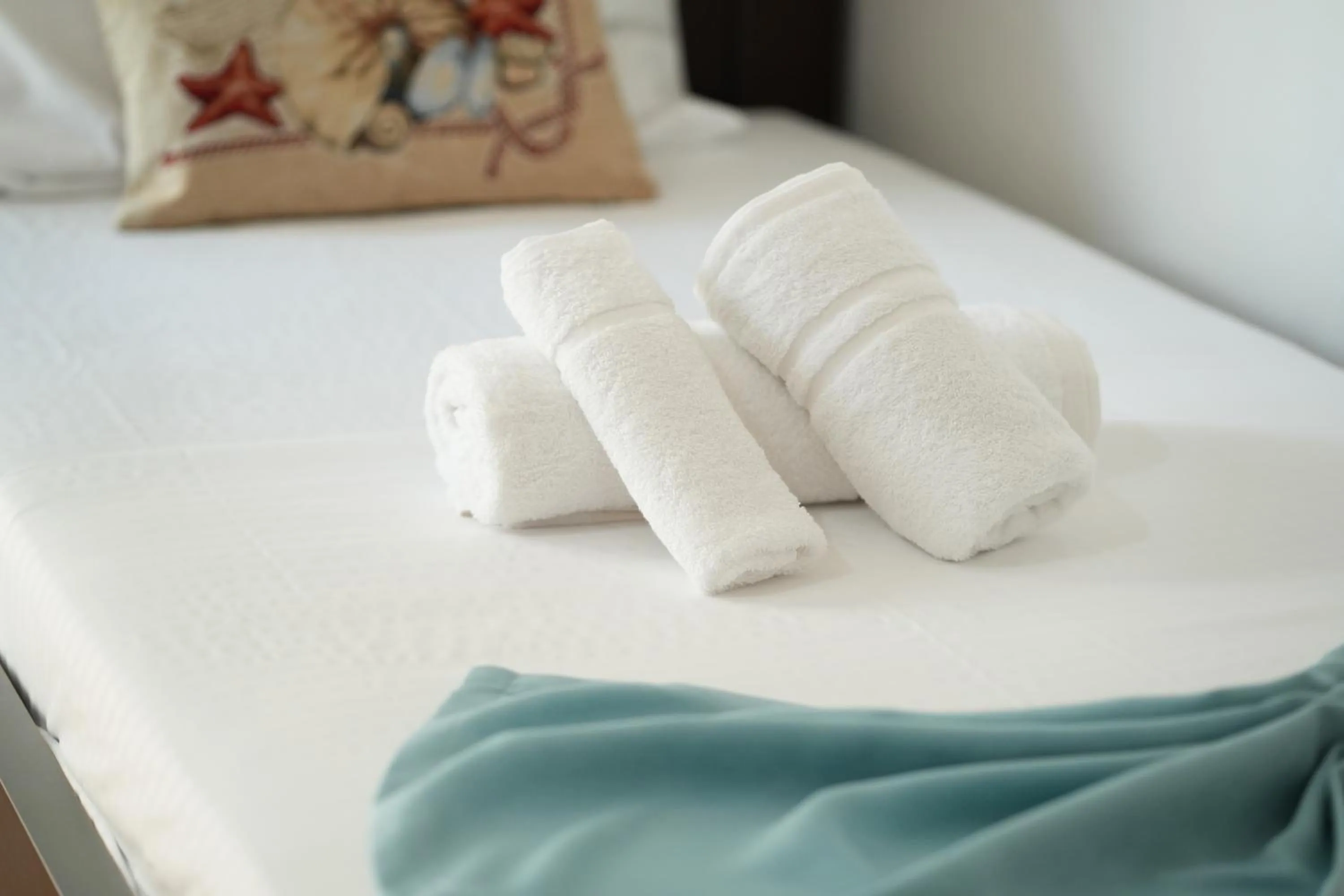 Bed in Saranda Waterside Apartments