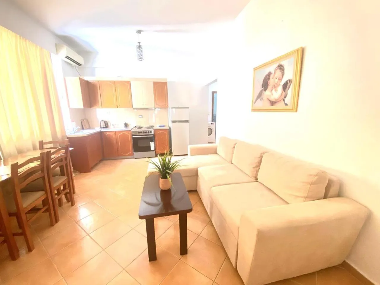 Living room in Saranda Waterside Apartments