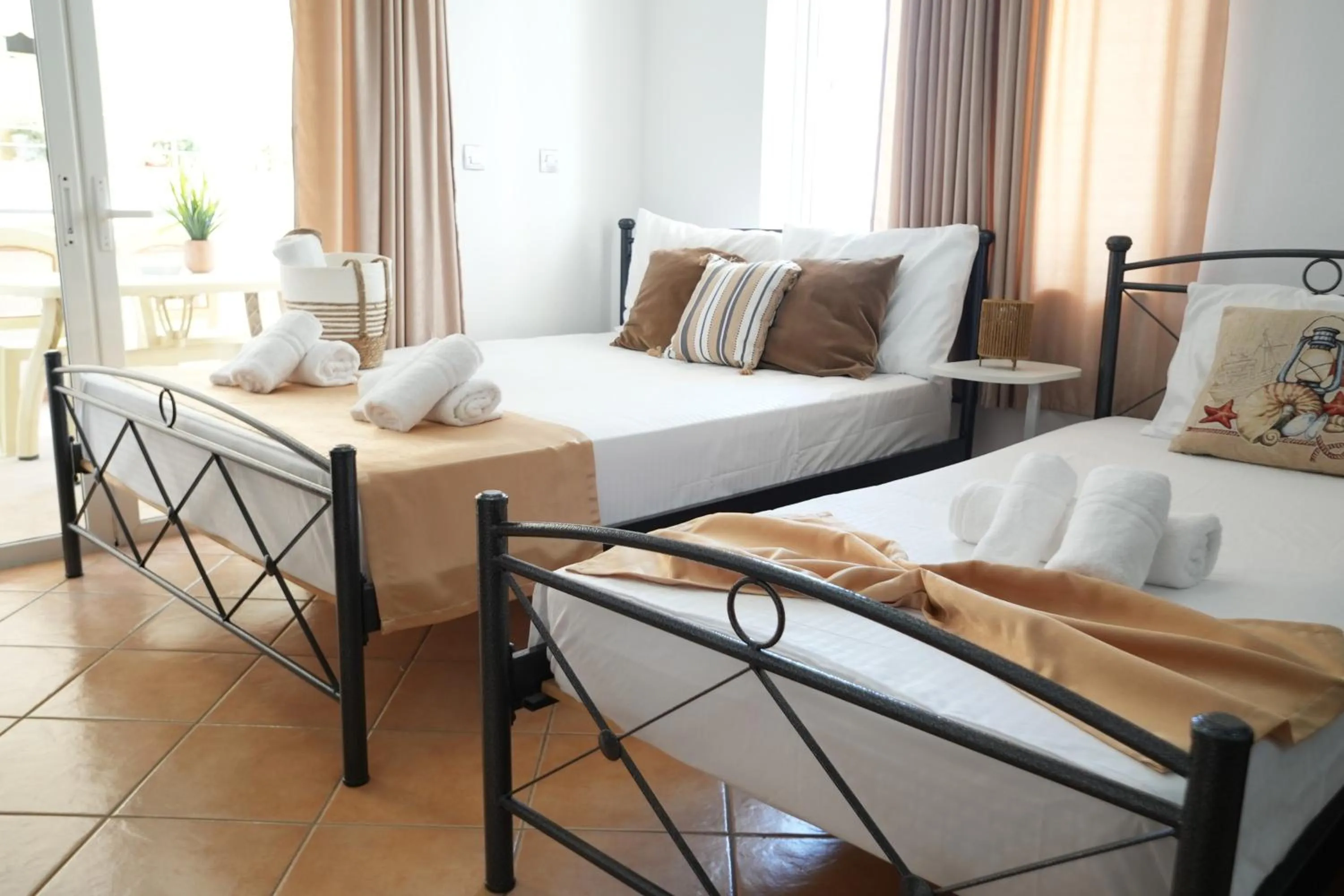 Bed in Saranda Waterside Apartments