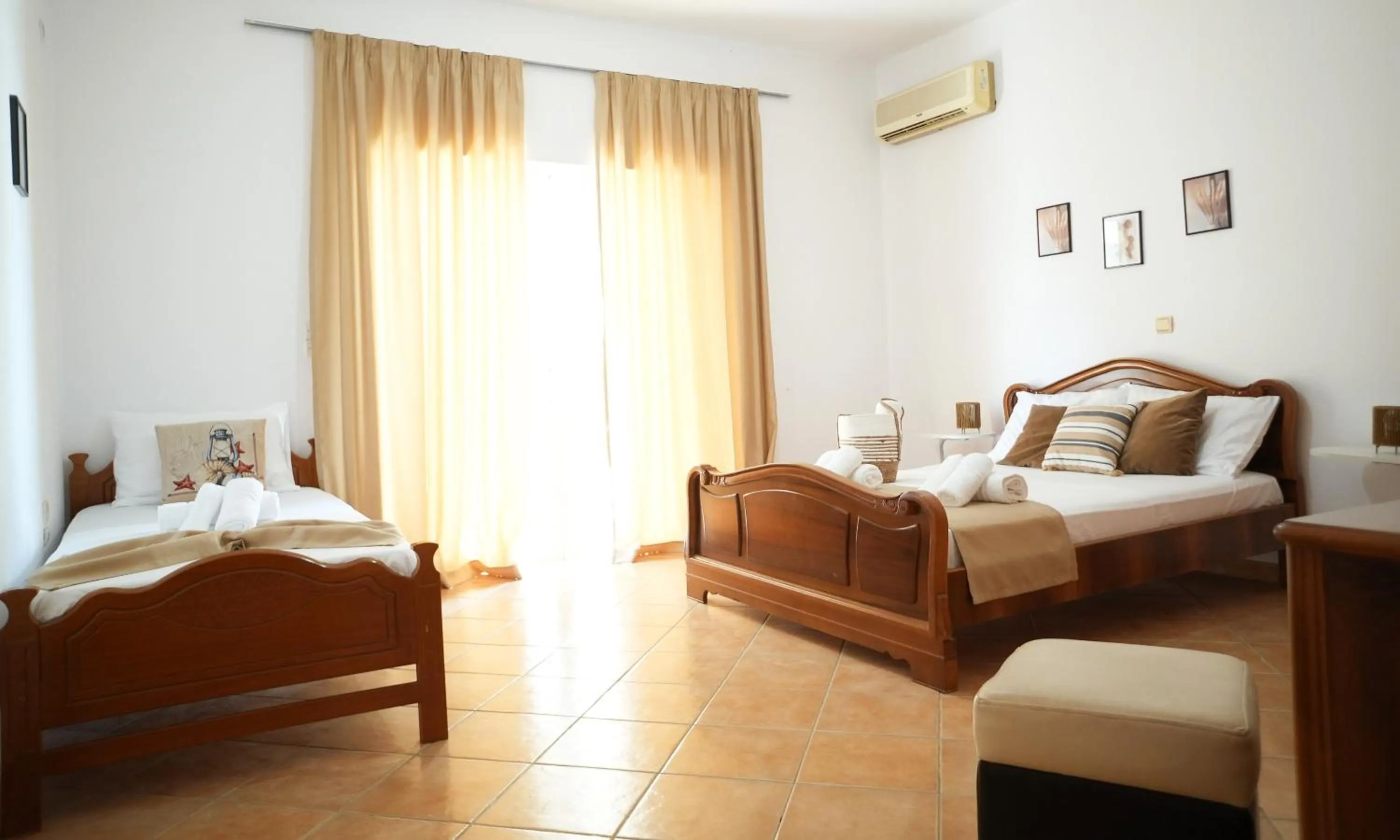 Bed in Saranda Waterside Apartments