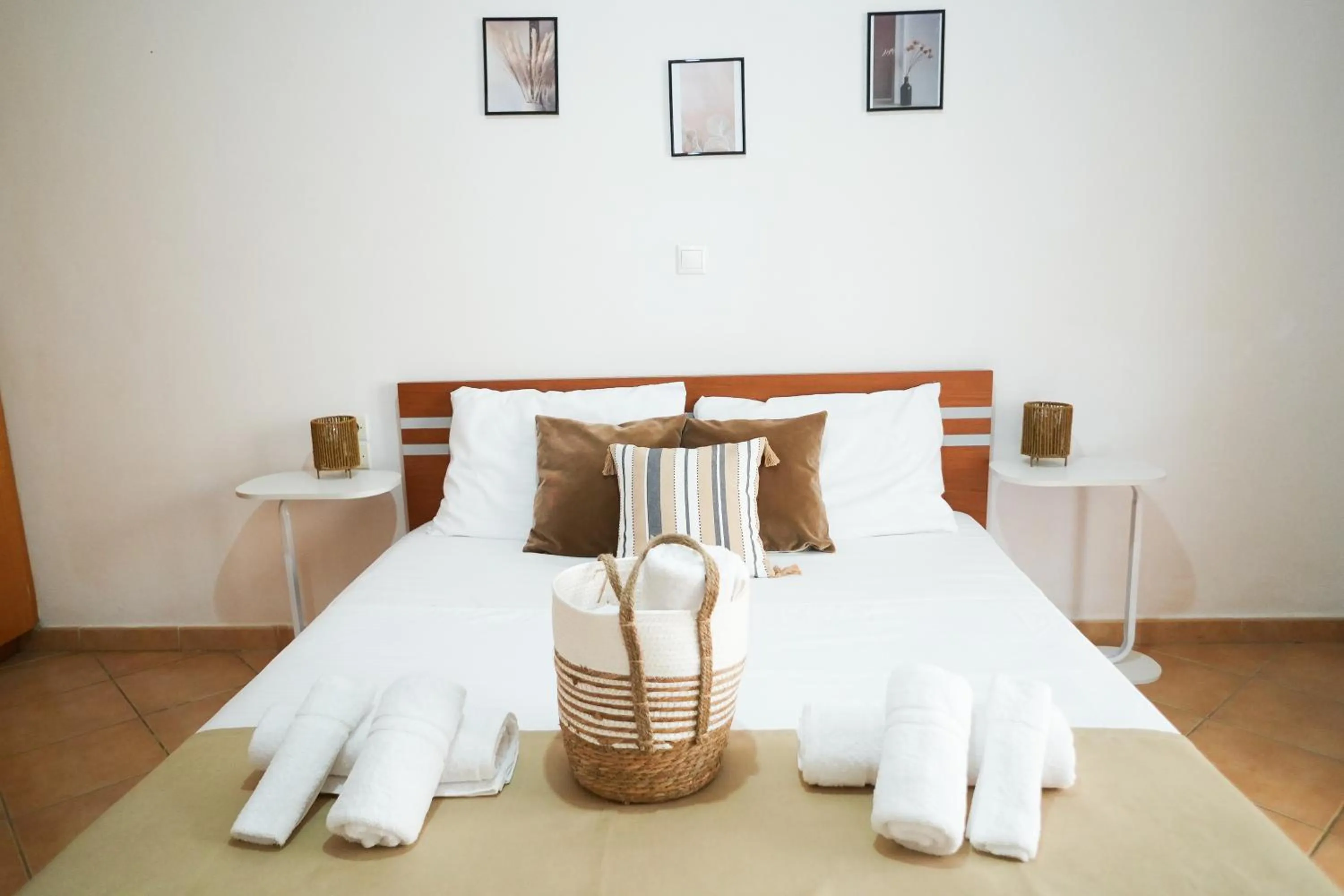 Bed in Saranda Waterside Apartments