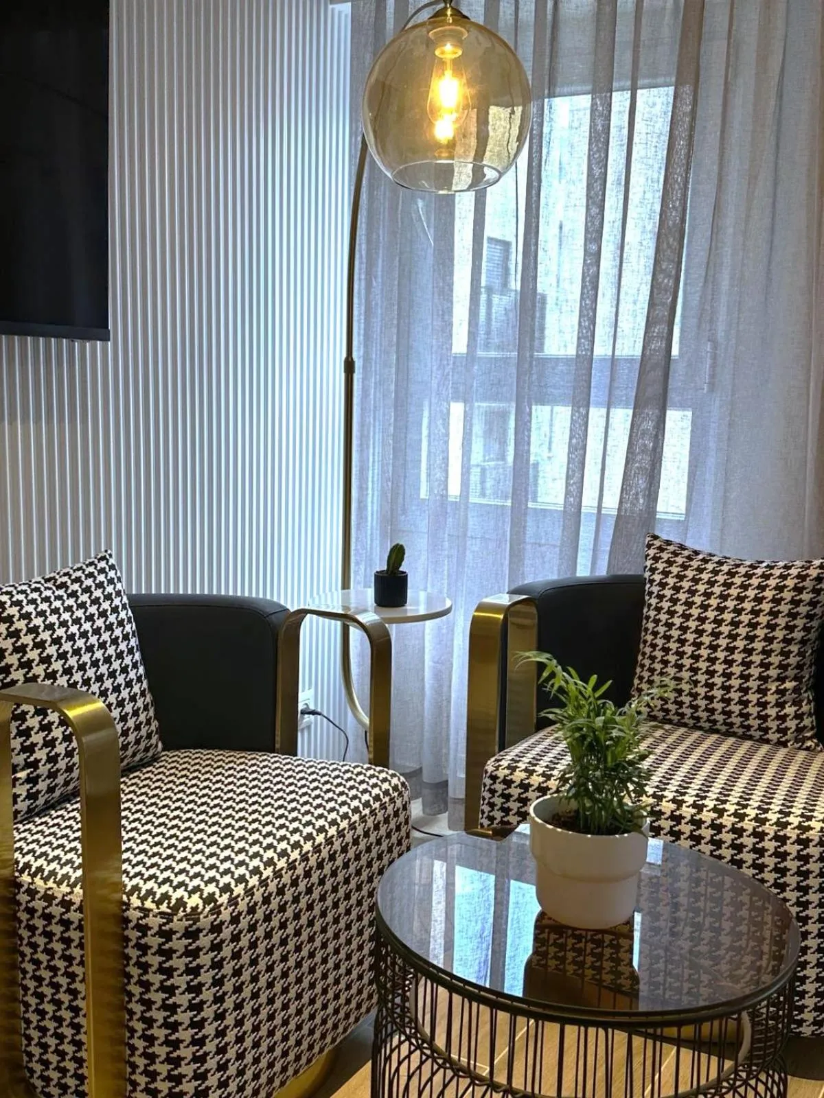 Seating area in Allenbeach TLV- apart Hotel- Adults only