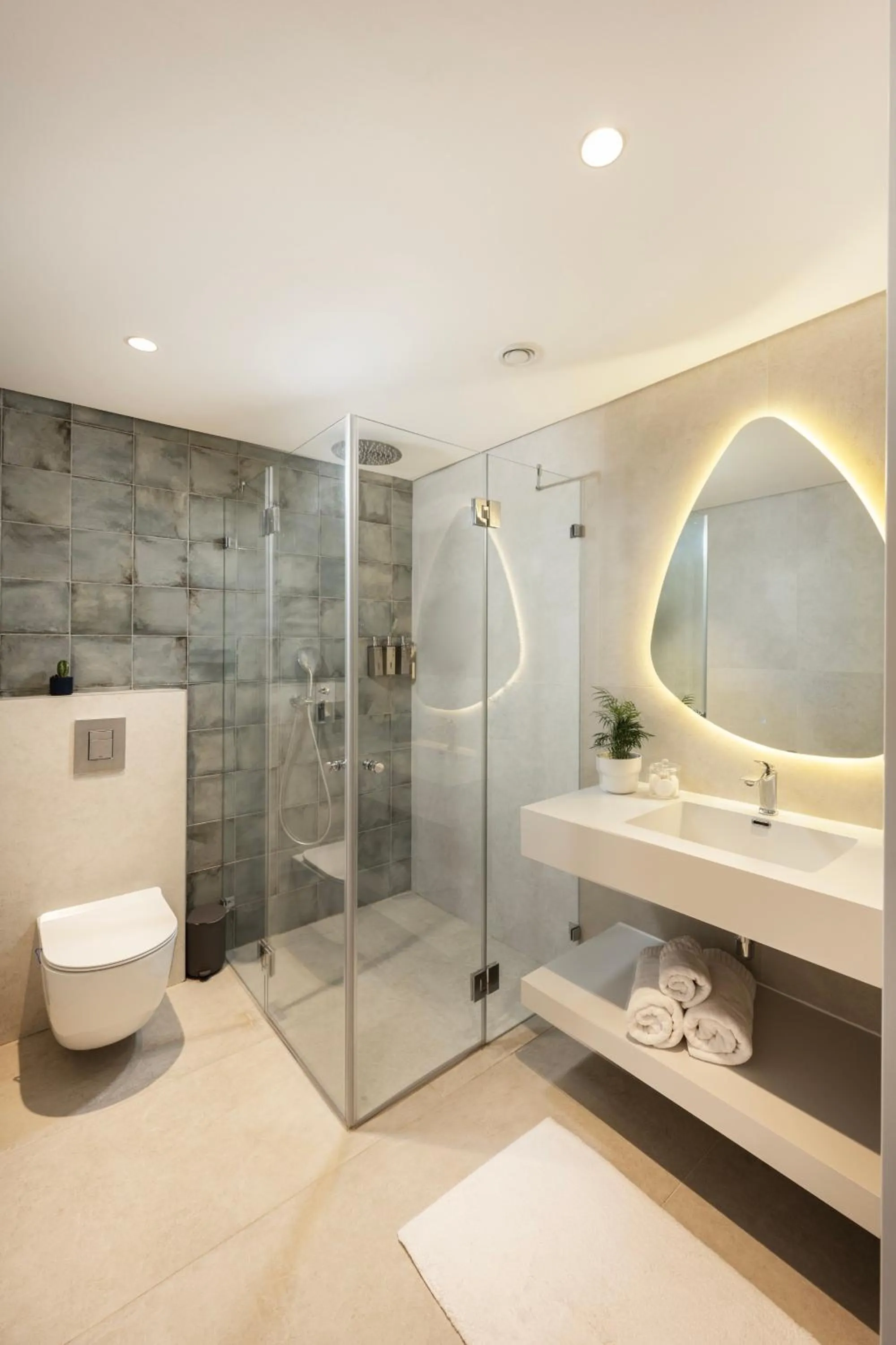 Shower in Allenbeach TLV- apart Hotel- Adults only