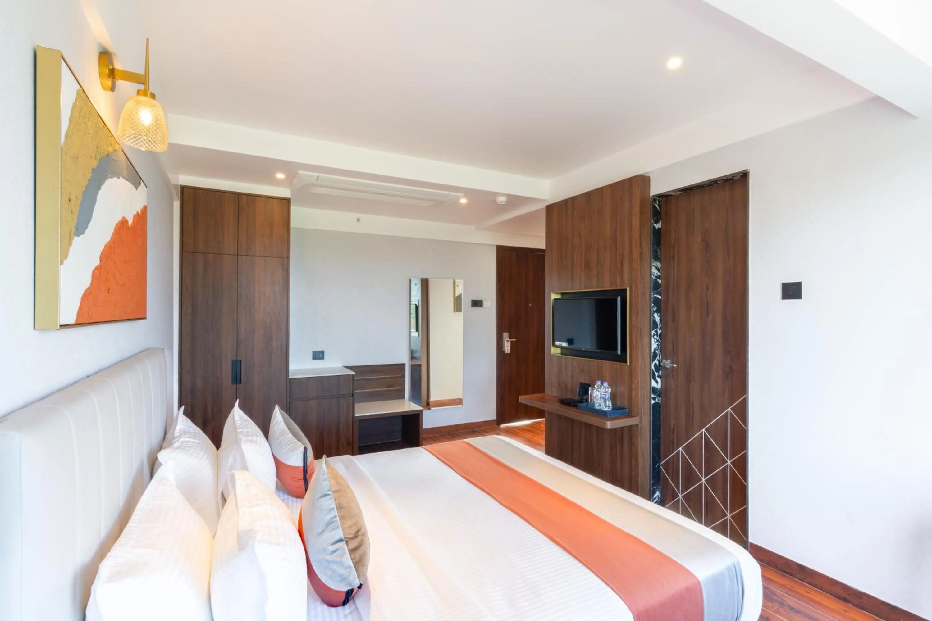 Bedroom, Bed in The Royal Pavilion, Kolhapur