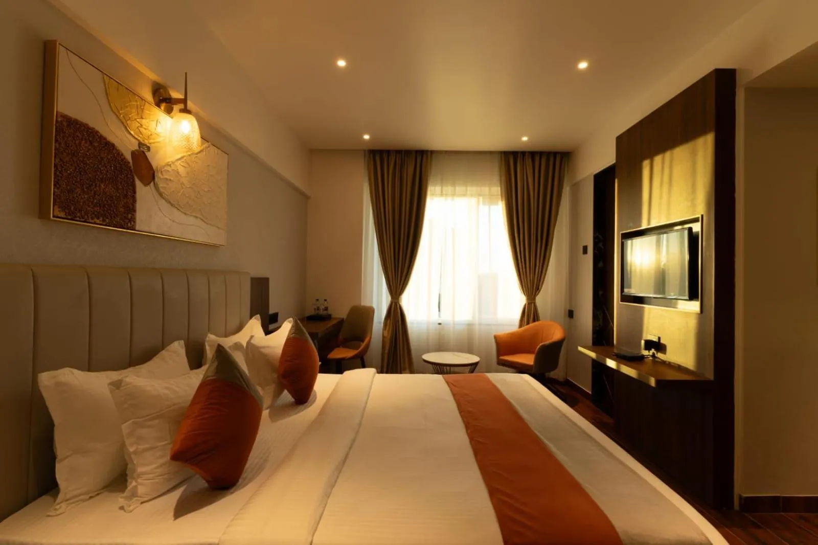 Bedroom, Bed in The Royal Pavilion, Kolhapur