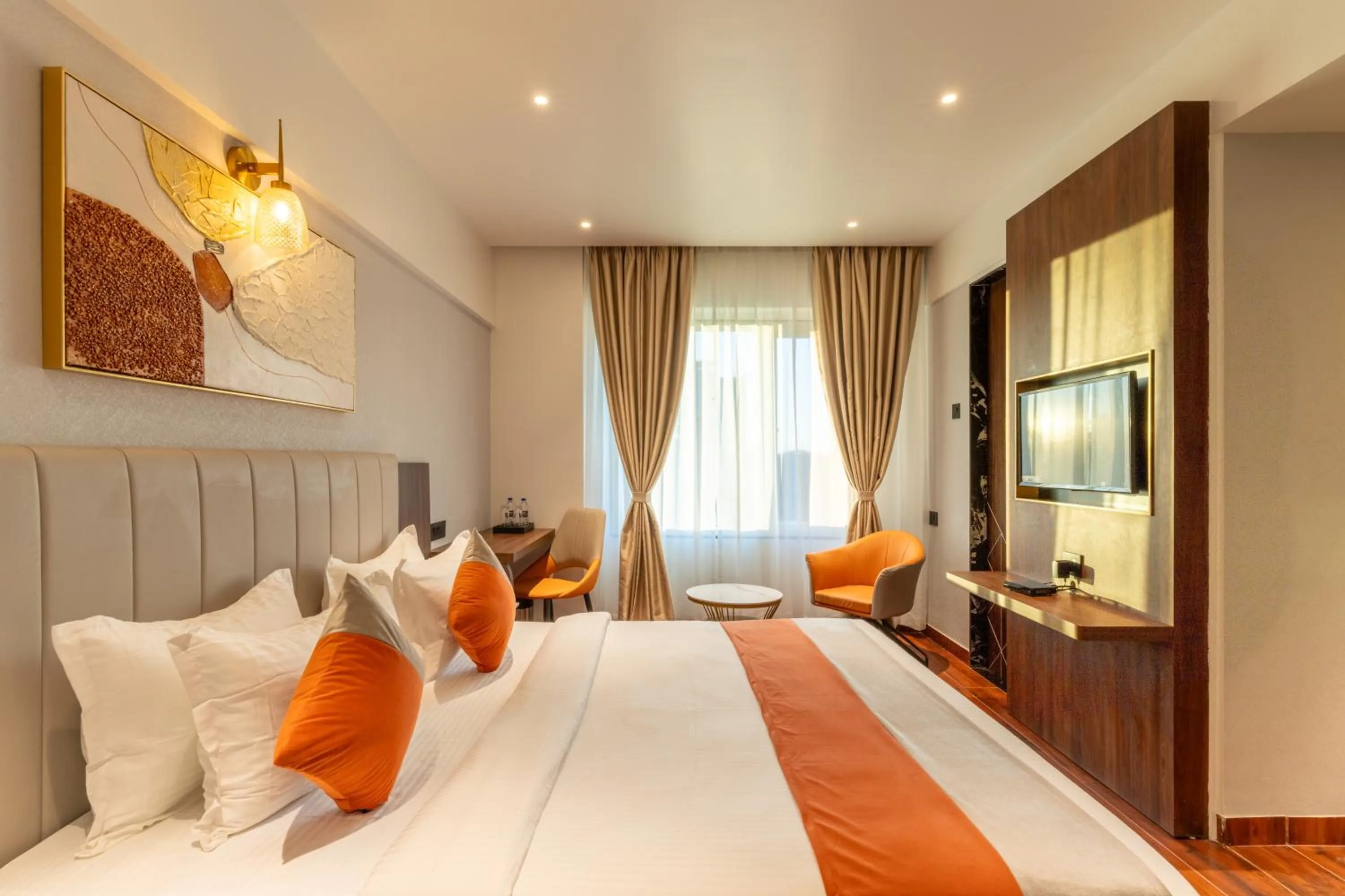 Bedroom, Bed in The Royal Pavilion, Kolhapur