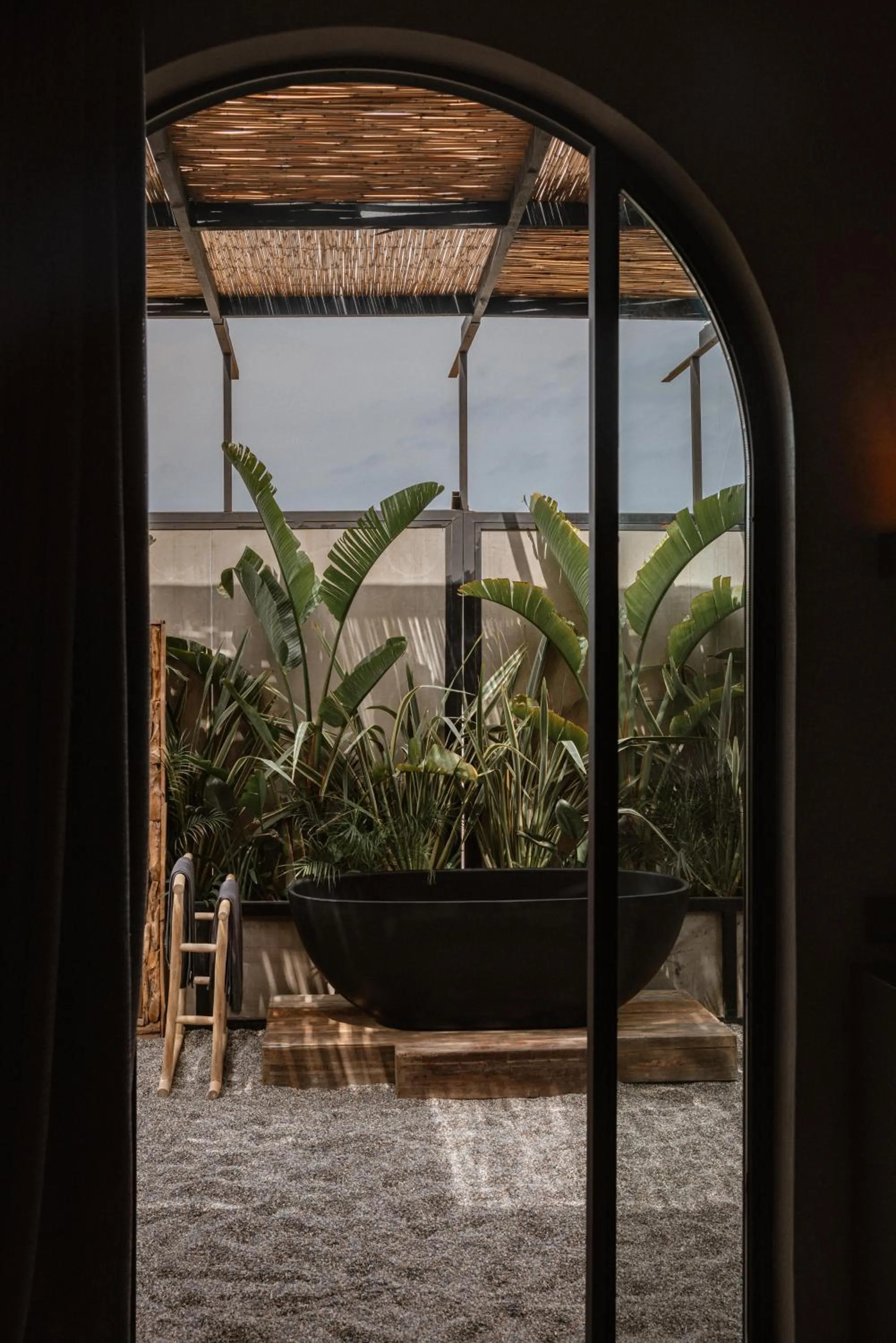 Open Air Bath in @before sunset