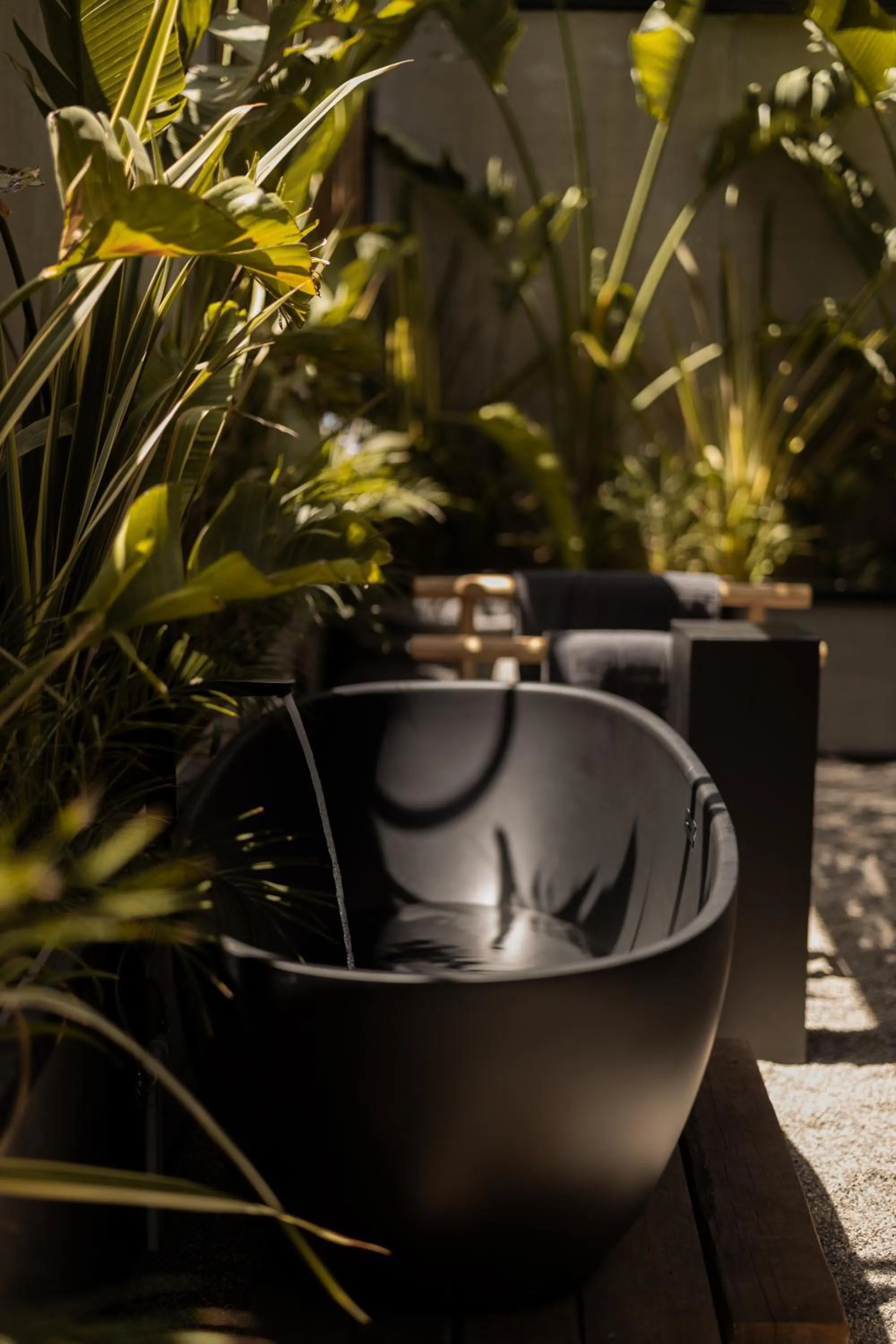 Open Air Bath in @before sunset