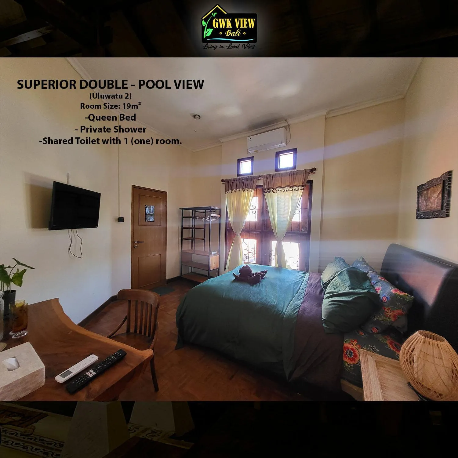 Bed in GWK View Boutique Hotel and Residence