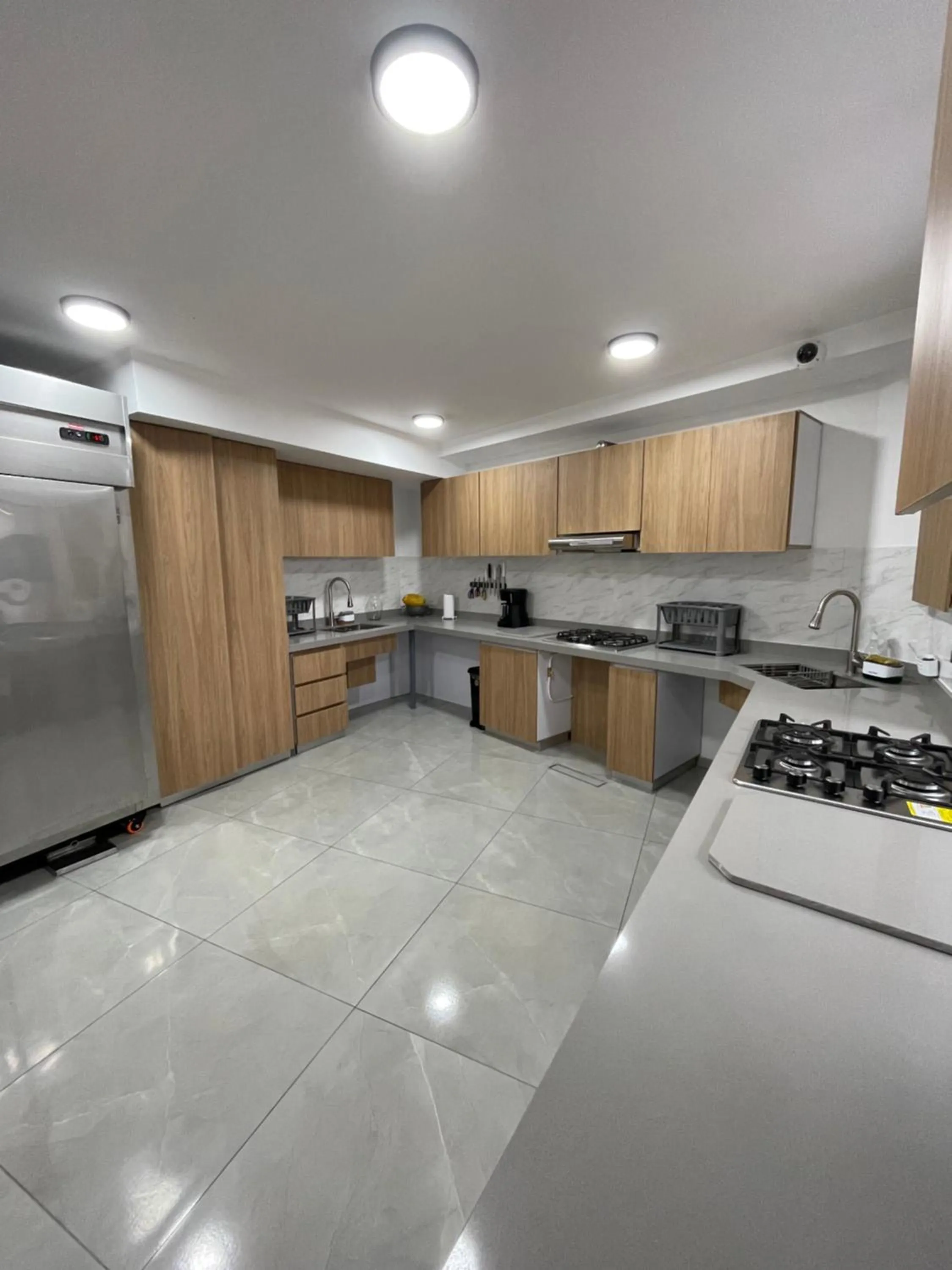 Communal kitchen in Hotel Casa Kreenty