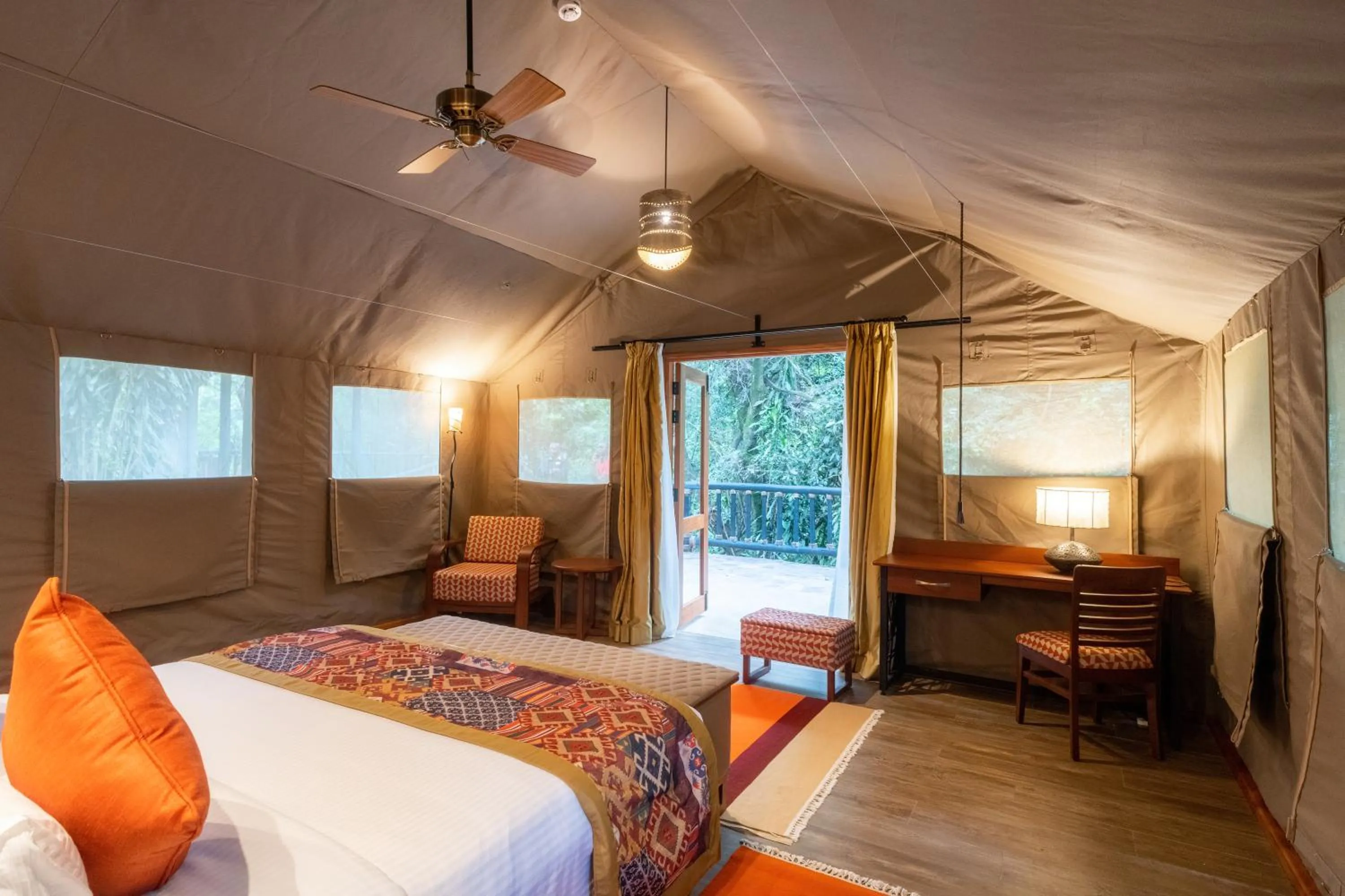 Bed in Sarova Mara Game Camp