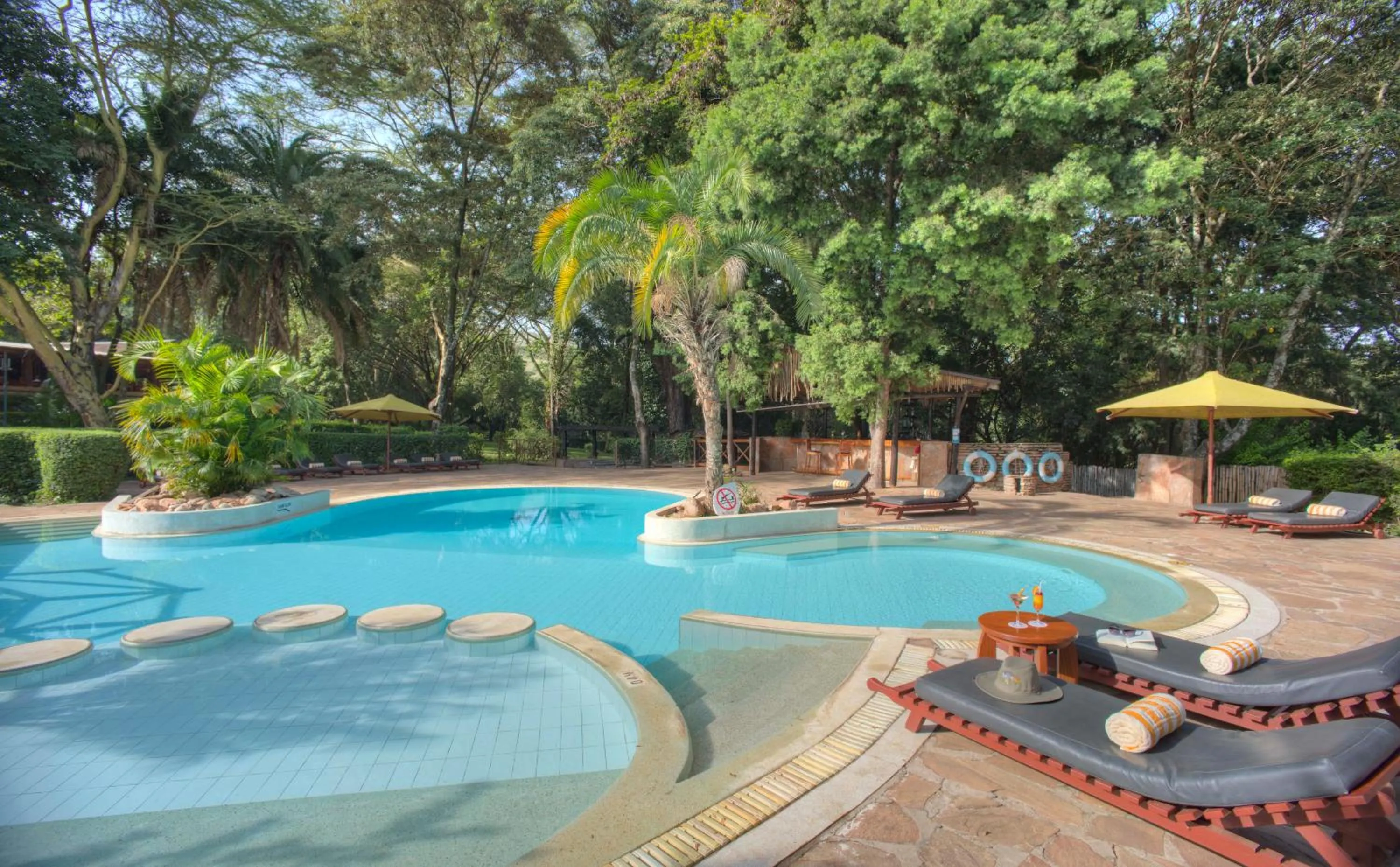 Pool view in Sarova Mara Game Camp