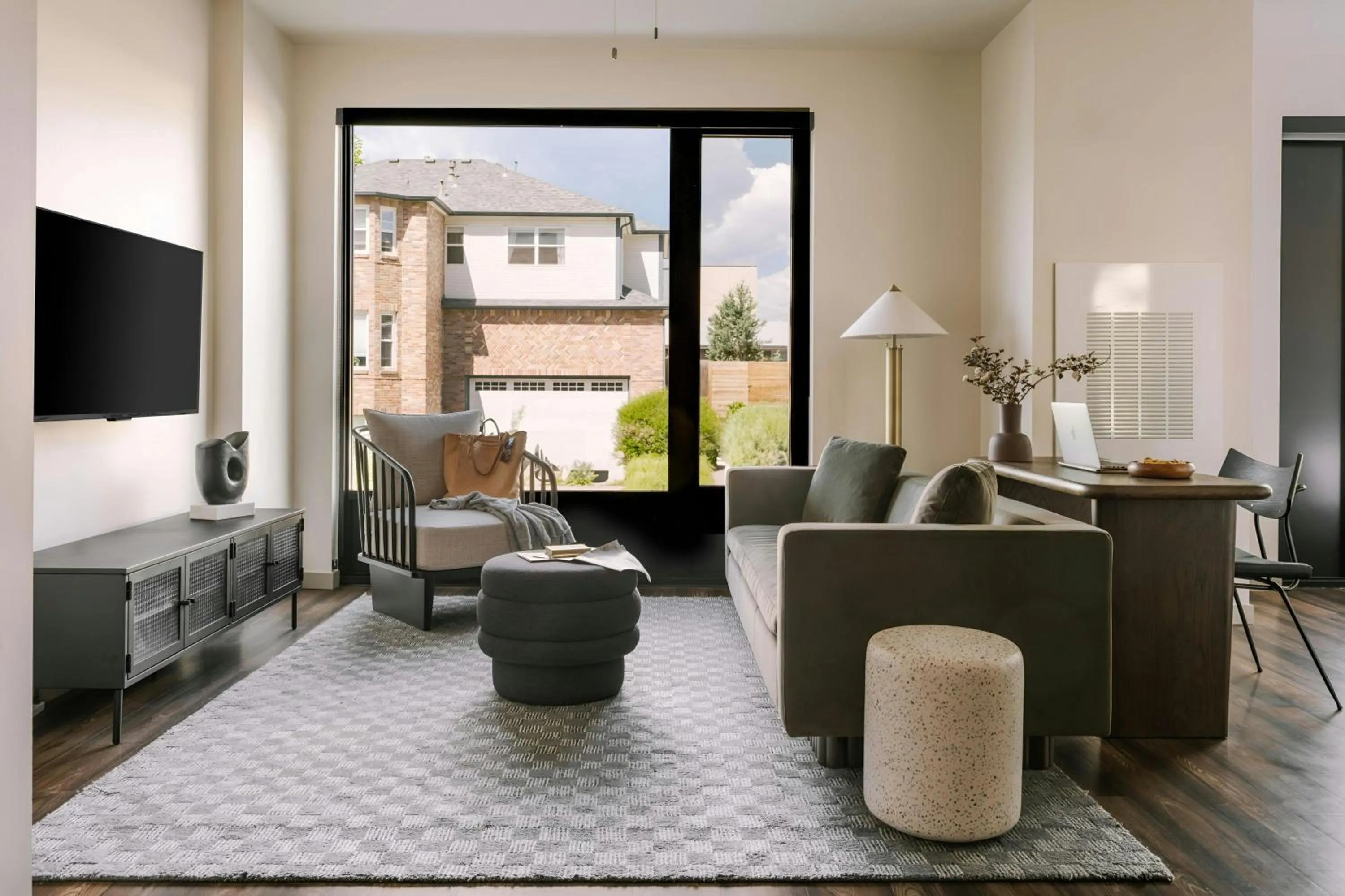 Living room in Sonder Skyline Apartments LoHi
