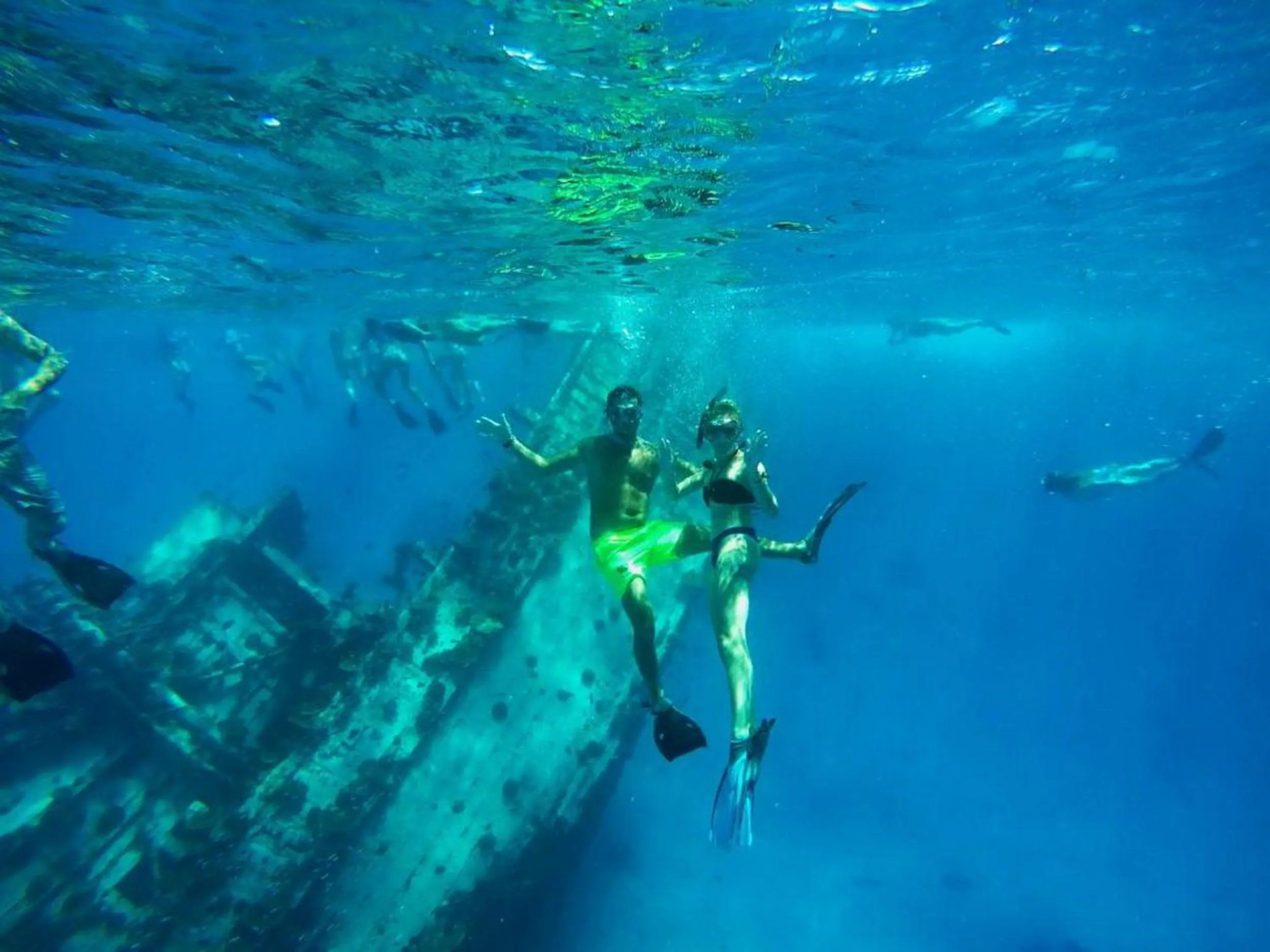 People in Adroit Beach Inn