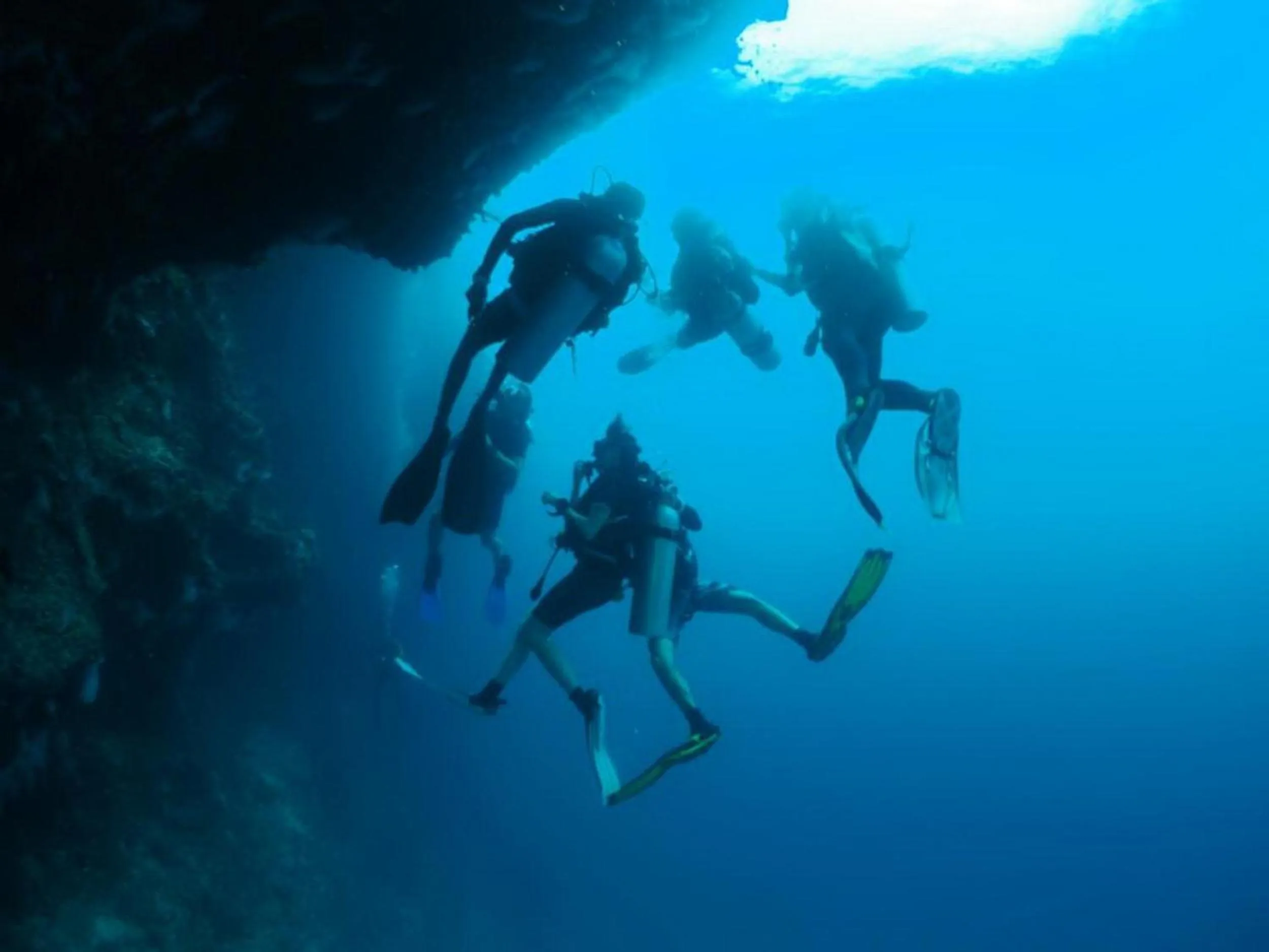 People in Adroit Beach Inn