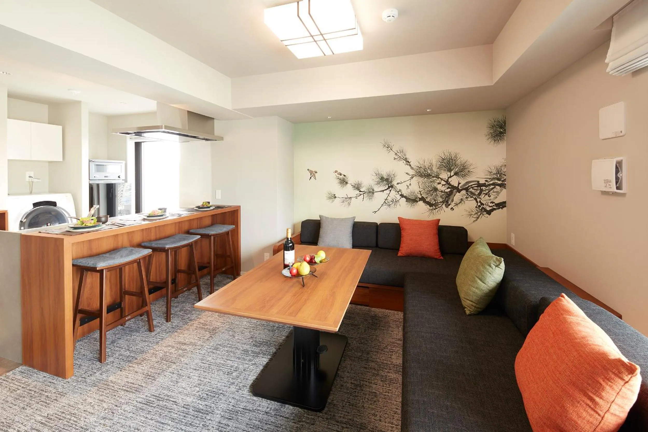 Living room in MONday Apart Premium Asakusa