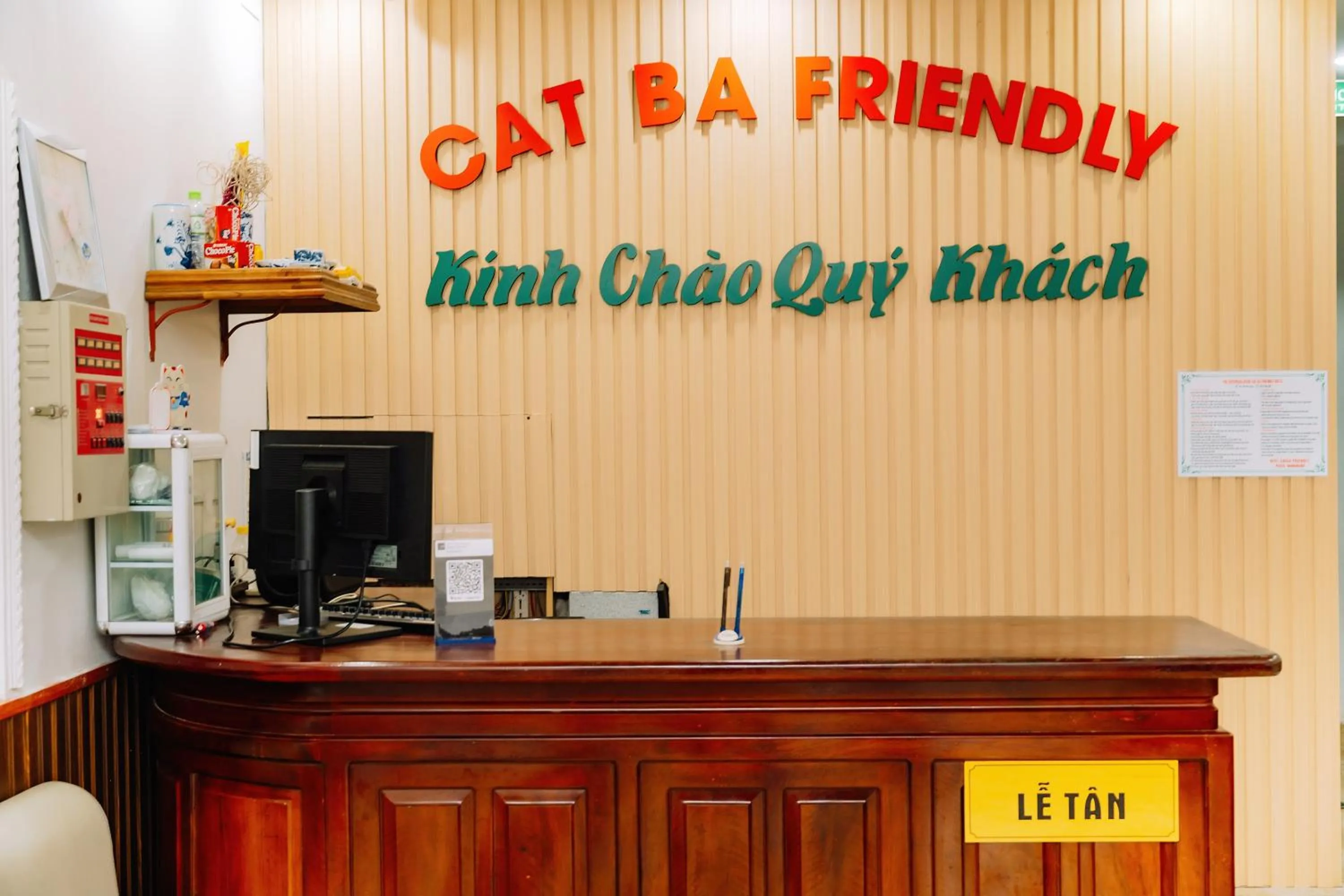 Property logo or sign in Cat Ba Friendly Hotel