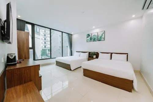 Bed in Cat Ba Friendly Hotel