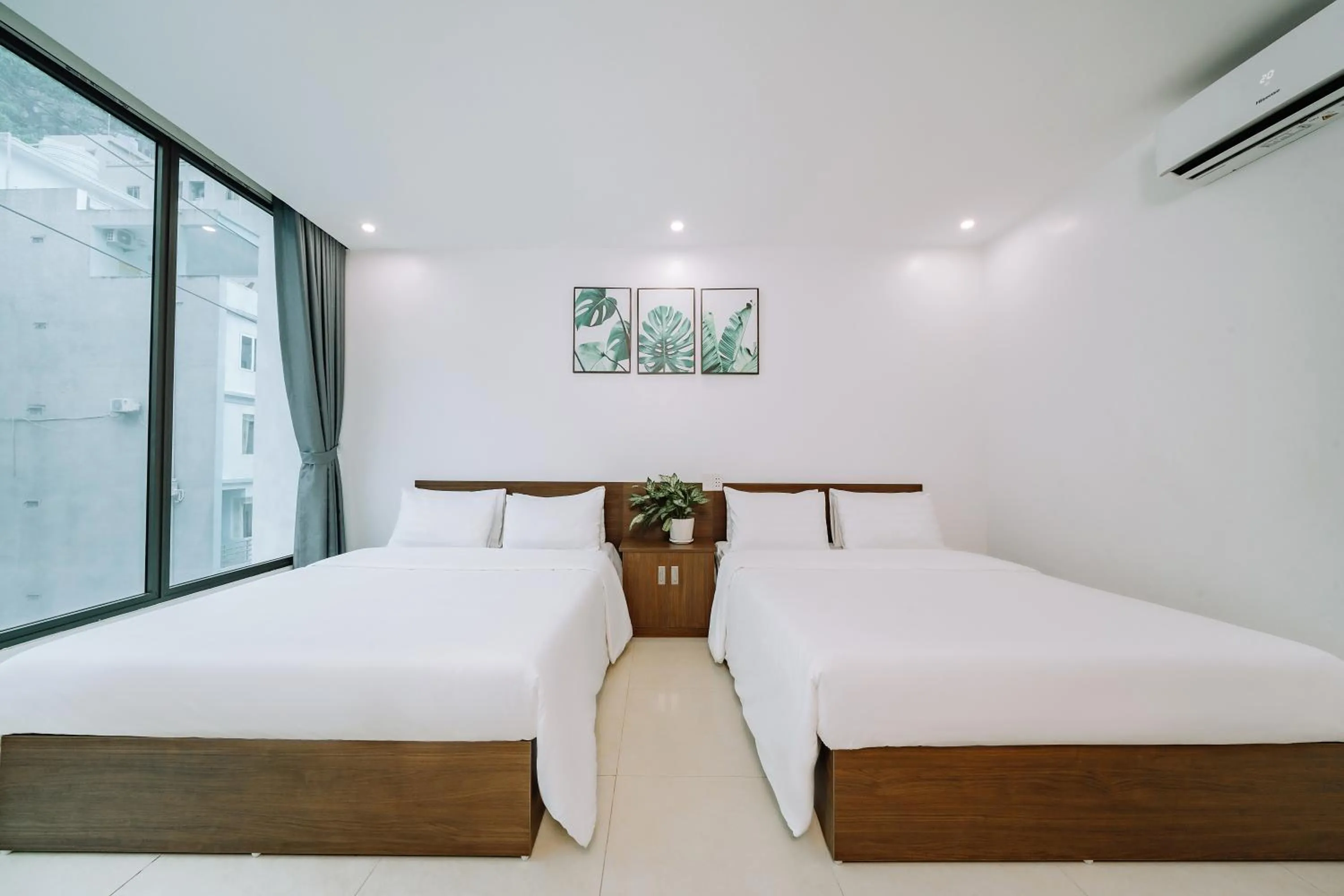 Bed in Cat Ba Friendly Hotel