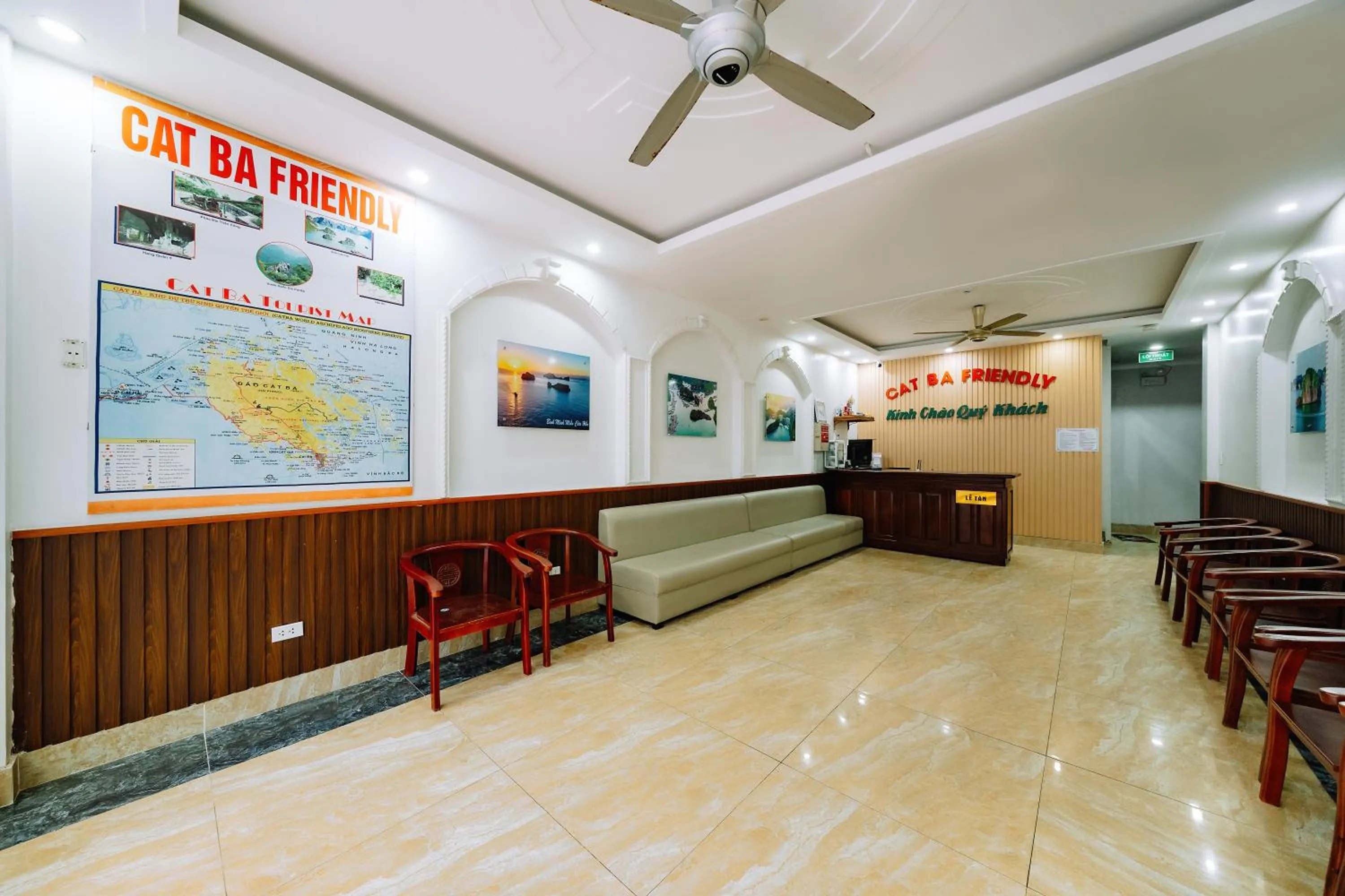 fireplace in Cat Ba Friendly Hotel