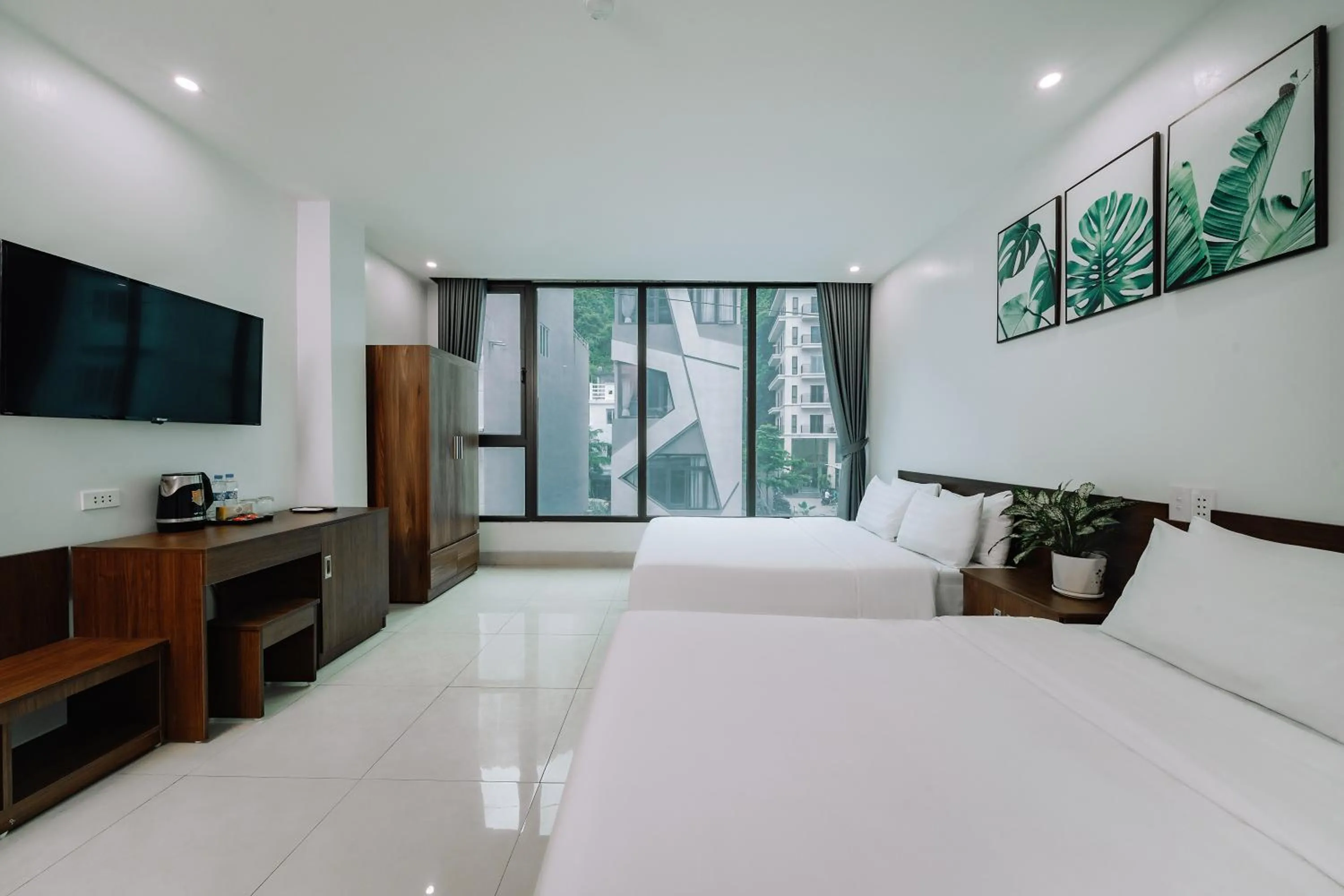 Bed in Cat Ba Friendly Hotel