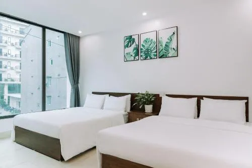 Bed in Cat Ba Friendly Hotel