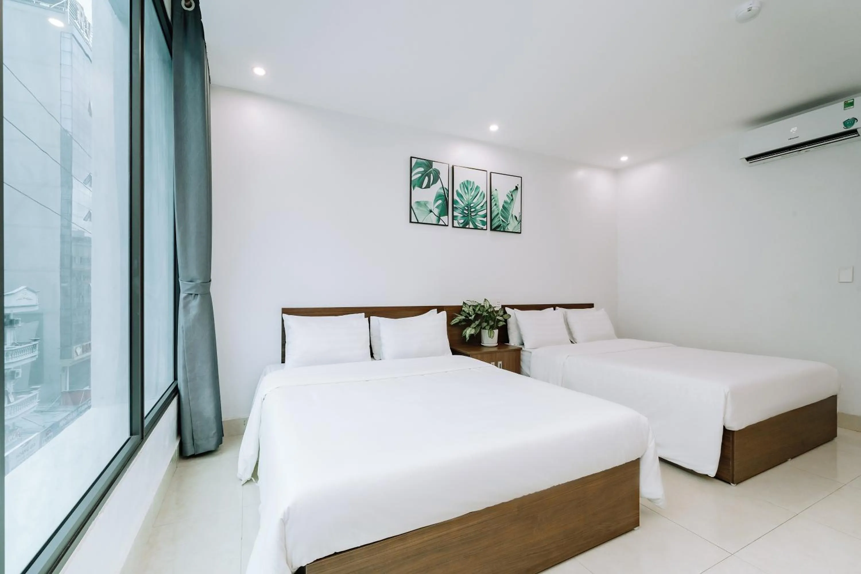 Bed in Cat Ba Friendly Hotel