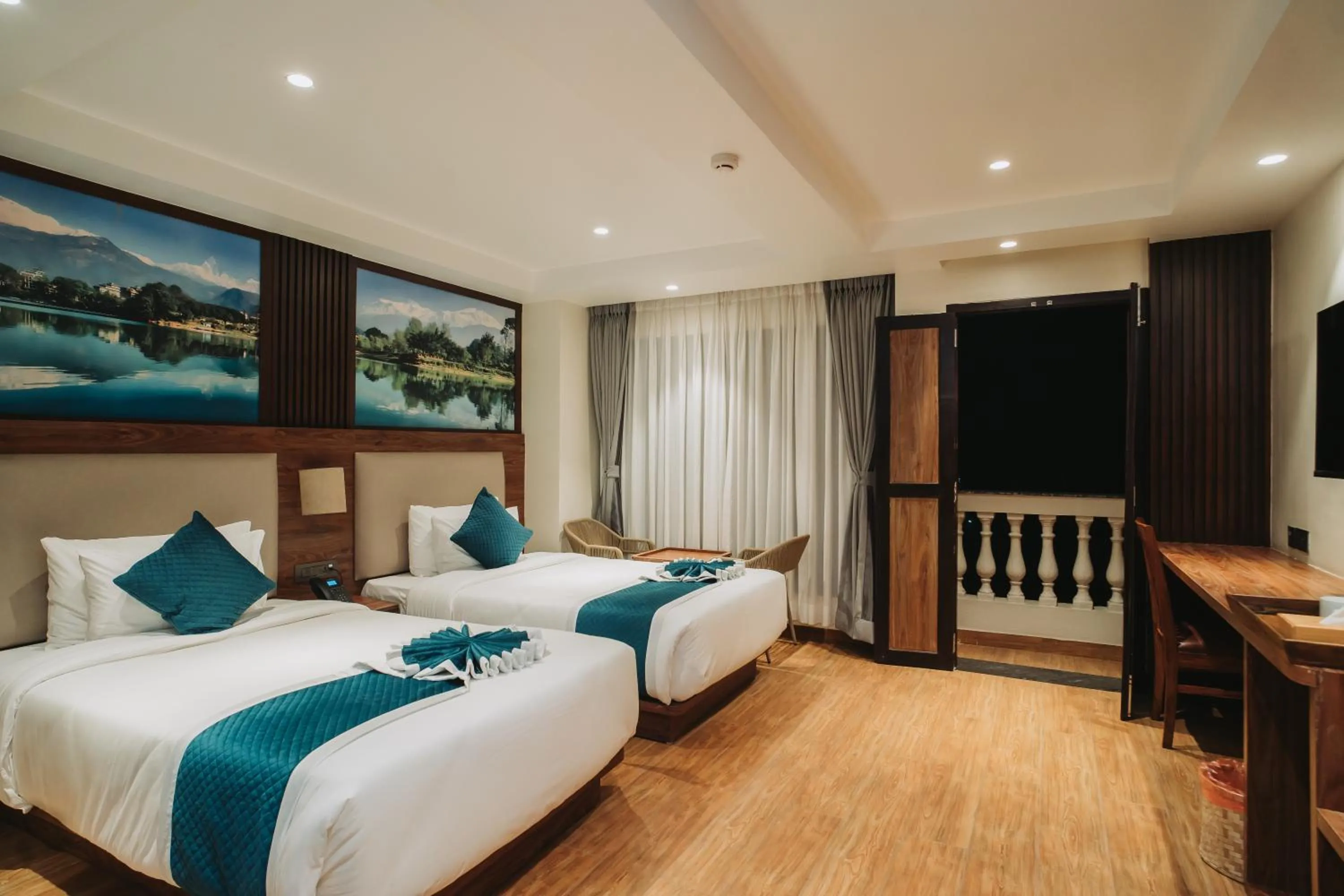 Bed in Dees Boutique Hotel