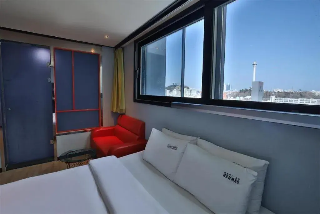 Bed in Hermes Hotel Bed in Hermes Hotel