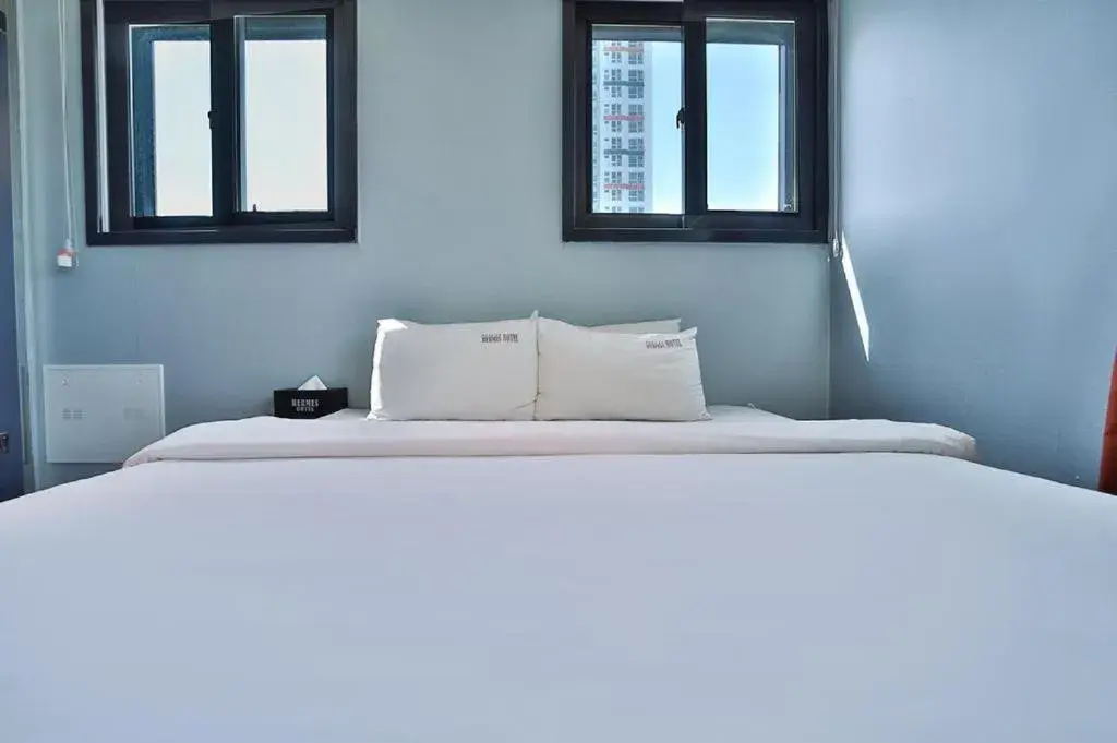 Bed in Hermes Hotel Bed in Hermes Hotel