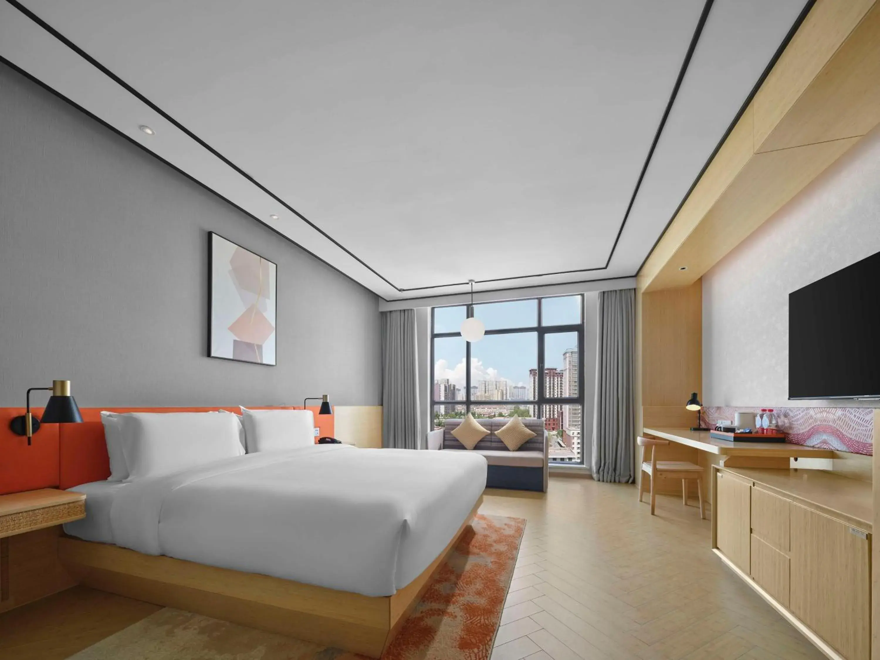 Living room, Bed in Hilton Garden Inn Aksu Downtown Living room, Bed in Hilton Garden Inn Aksu Downtown