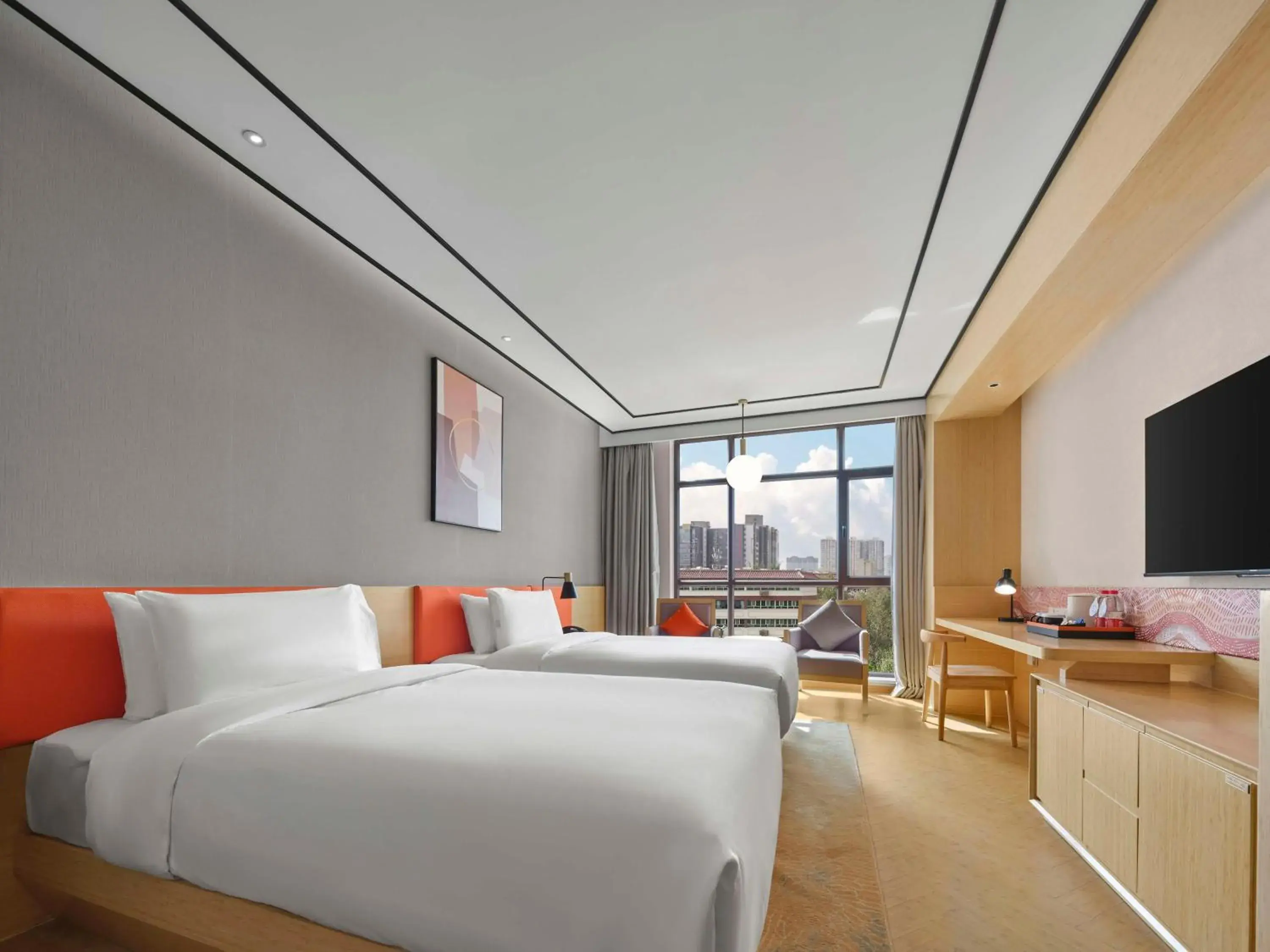 Bed in Hilton Garden Inn Aksu Downtown Bed in Hilton Garden Inn Aksu Downtown