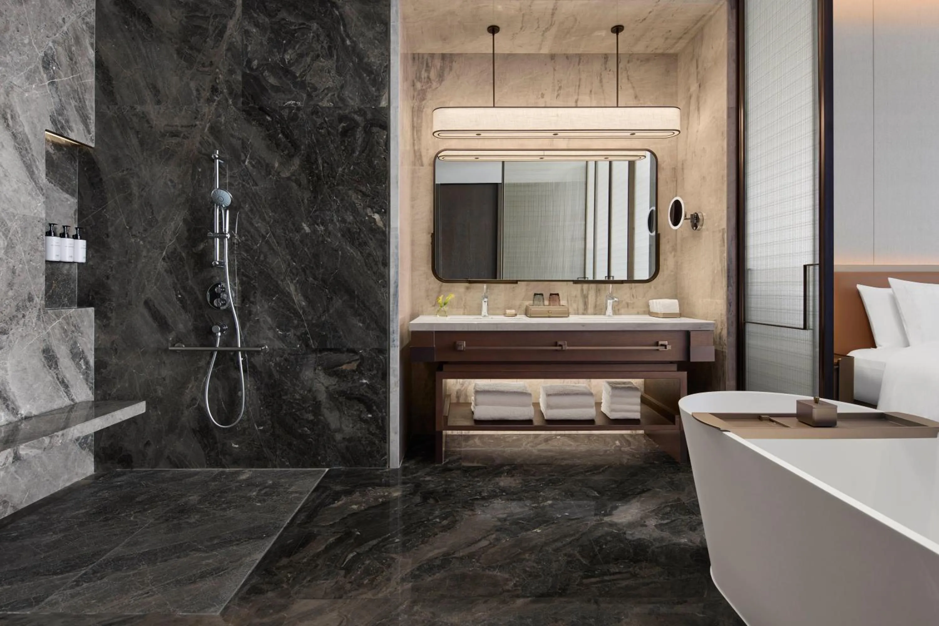 Bathroom in Conrad Chongqing - Indulge in the magical 8D city landscape