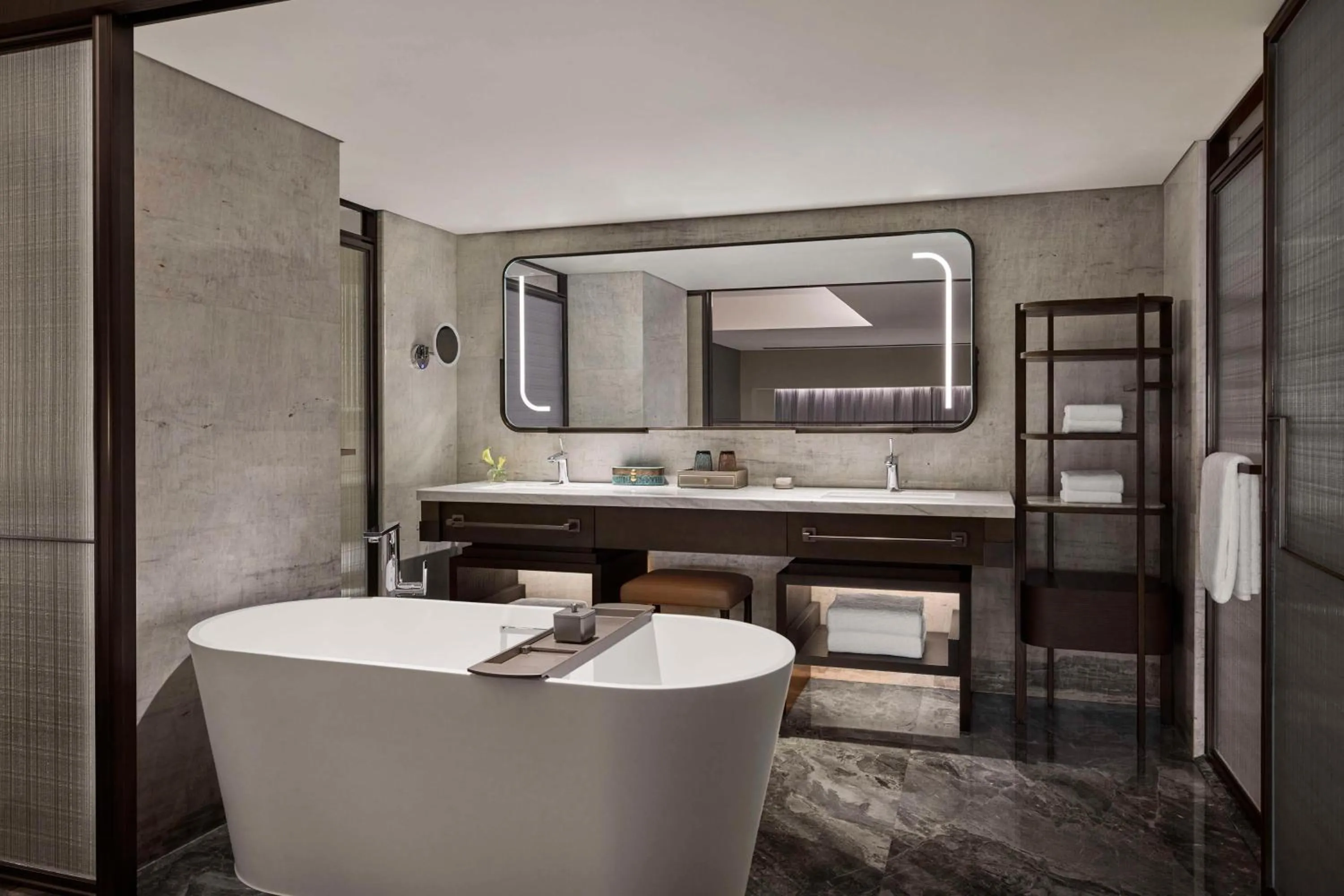 Bathroom in Conrad Chongqing - Indulge in the magical 8D city landscape