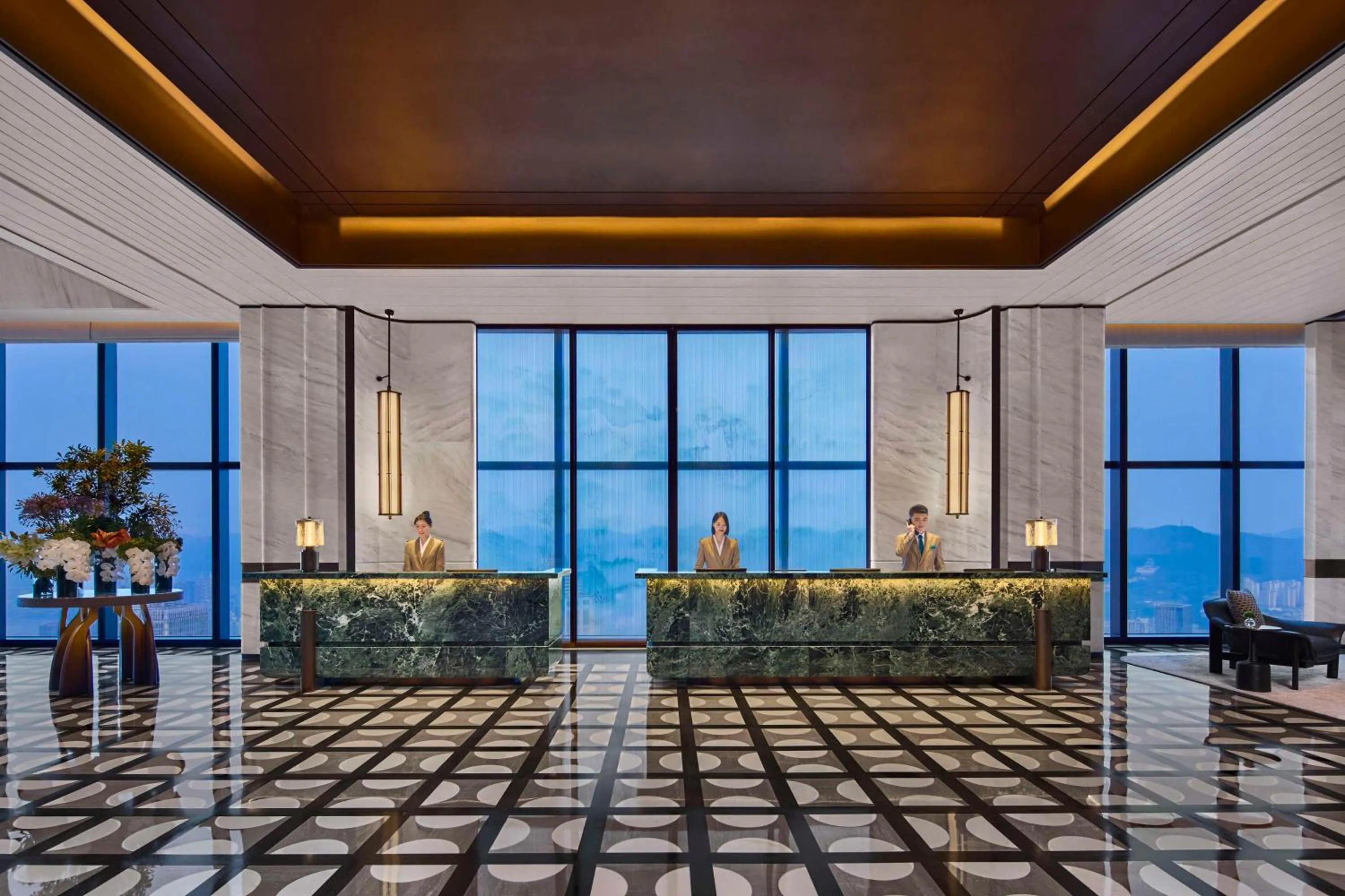Lobby or reception in Conrad Chongqing - Indulge in the magical 8D city landscape