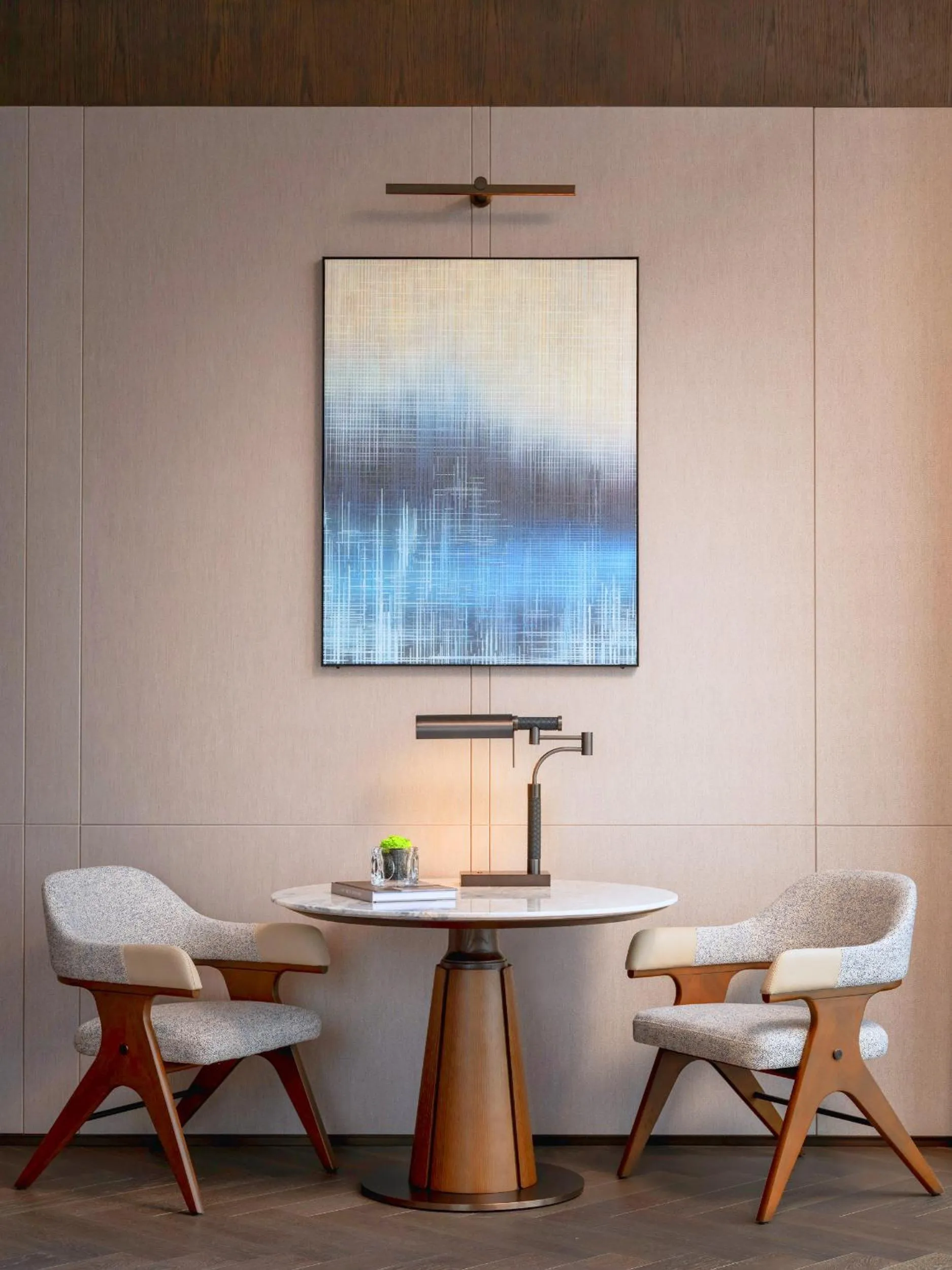 Seating area in Conrad Chongqing - Indulge in the magical 8D city landscape