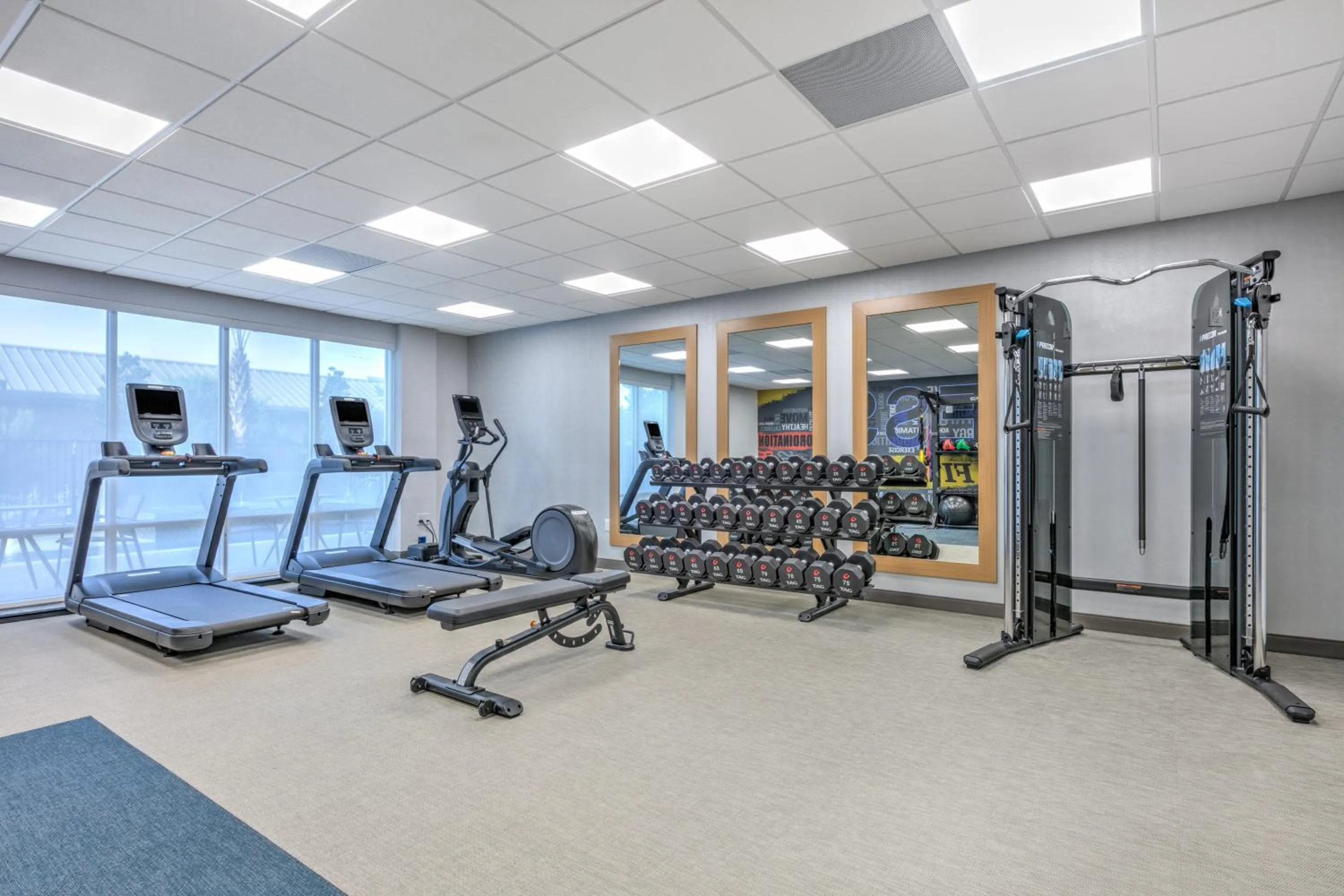 Fitness centre/facilities in Hampton Inn & Suites by Hilton Shenandoah The Woodlands