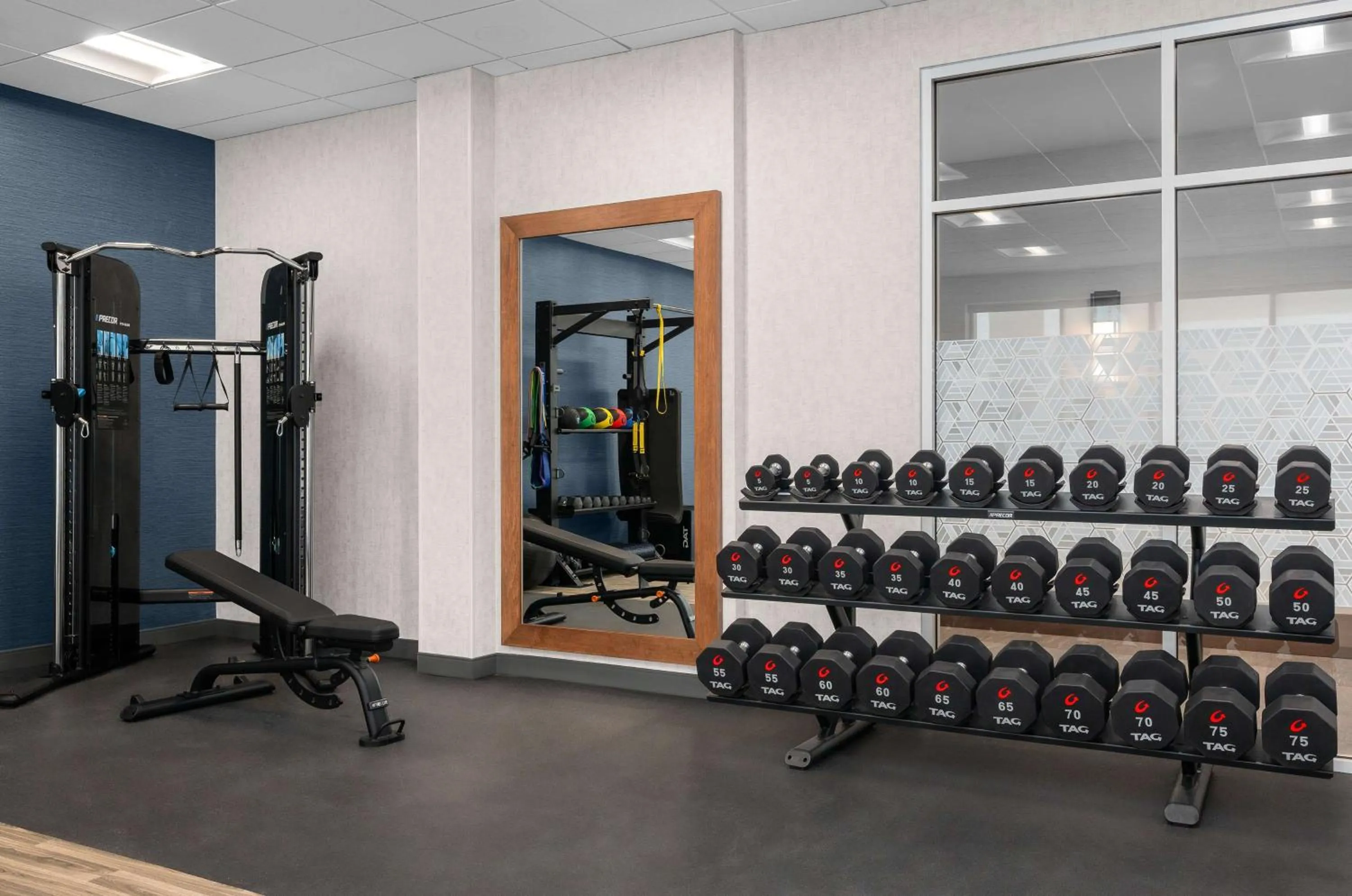 Fitness centre/facilities in Hampton Inn & Suites by Hilton Pittsboro