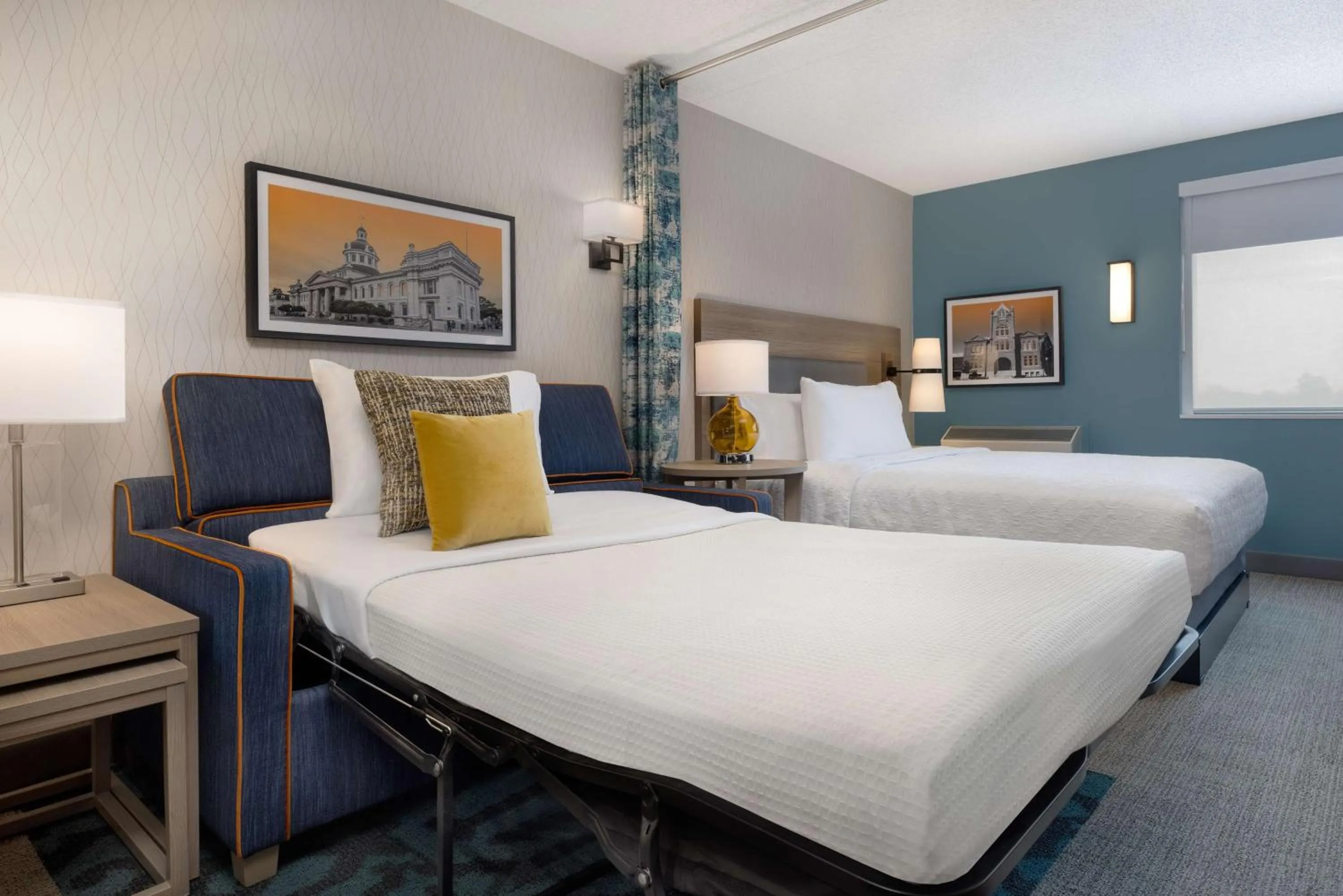 Bed in Home2 Suites By Hilton Kingston