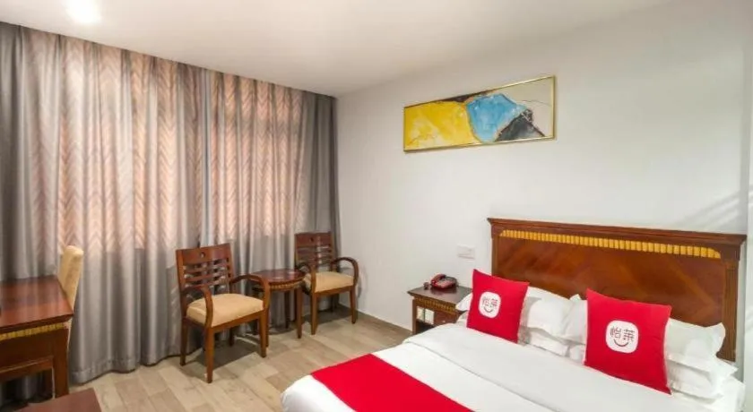 Bed in Nantong GuoDu Hotel